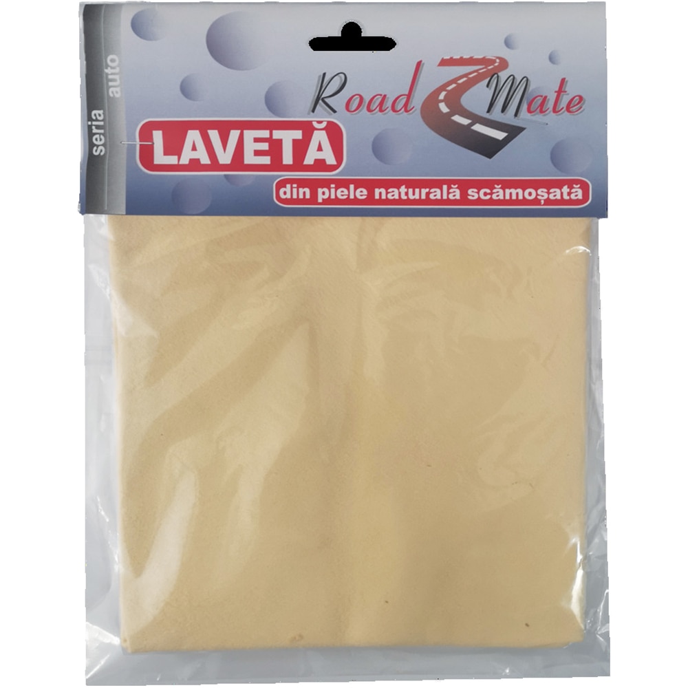 Laveta piele naturala ROADMATE, 48 x 33cm, galben