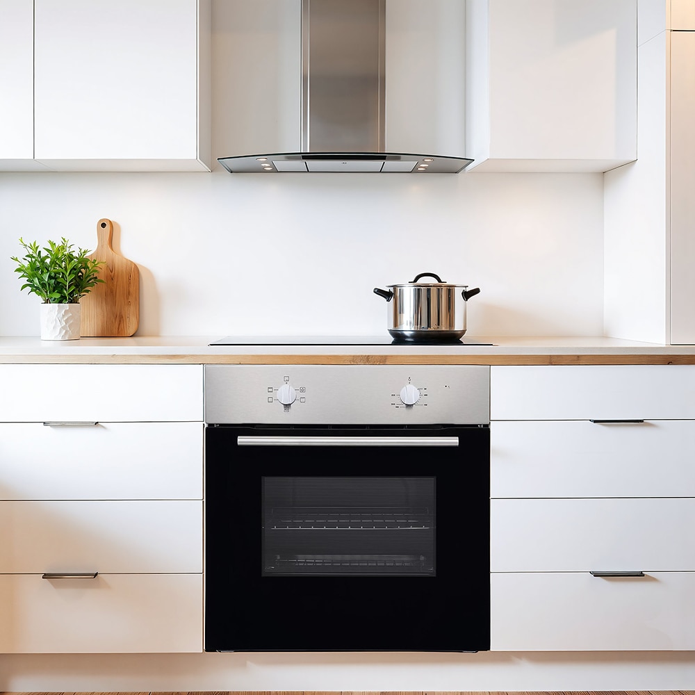 Cuptor incorporabil NMSTAT71, Electric, 4 functii, 71L, Clasa, A, negru