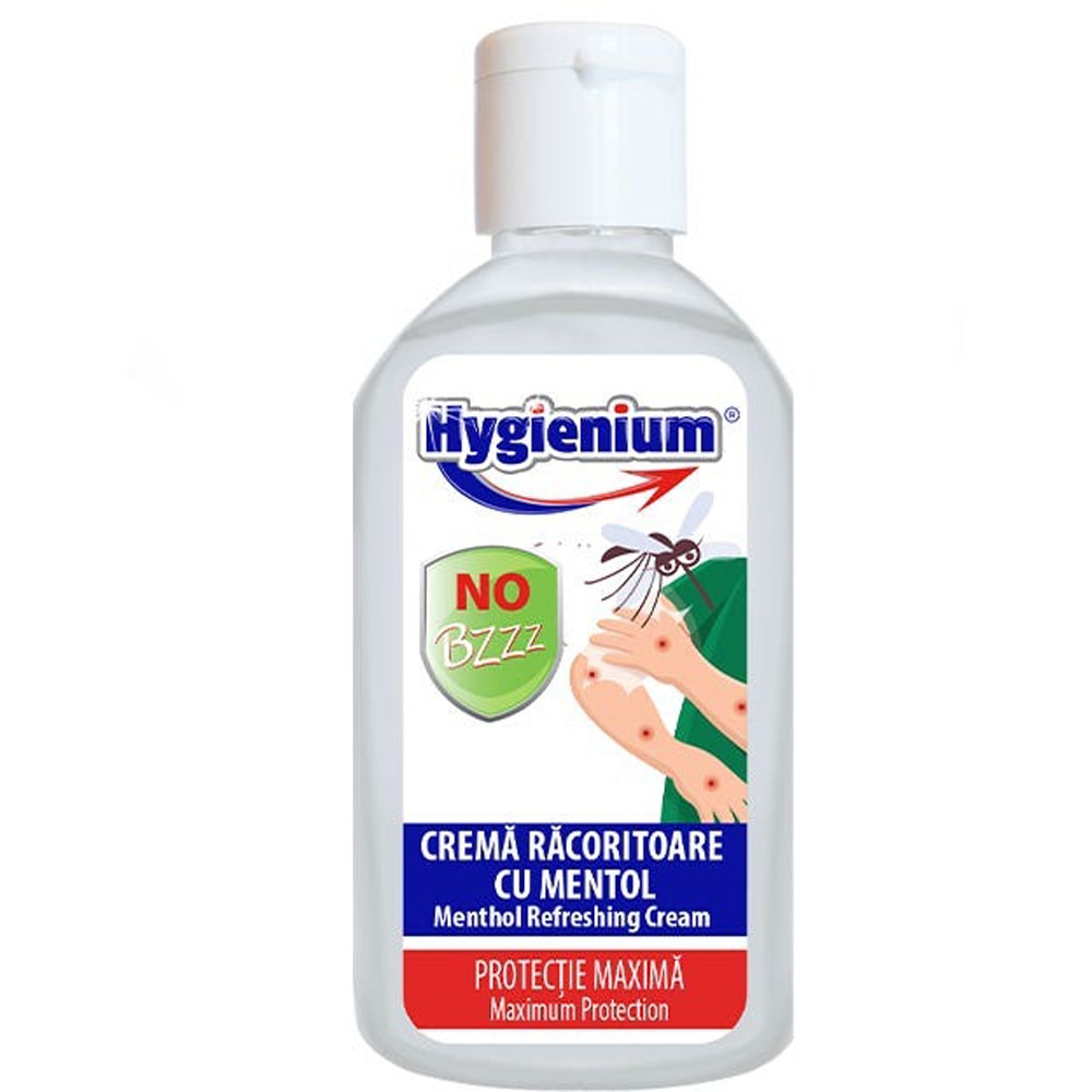 Crema racoritoare cu mentol HYGIENIUM No Bzz, 85 ml