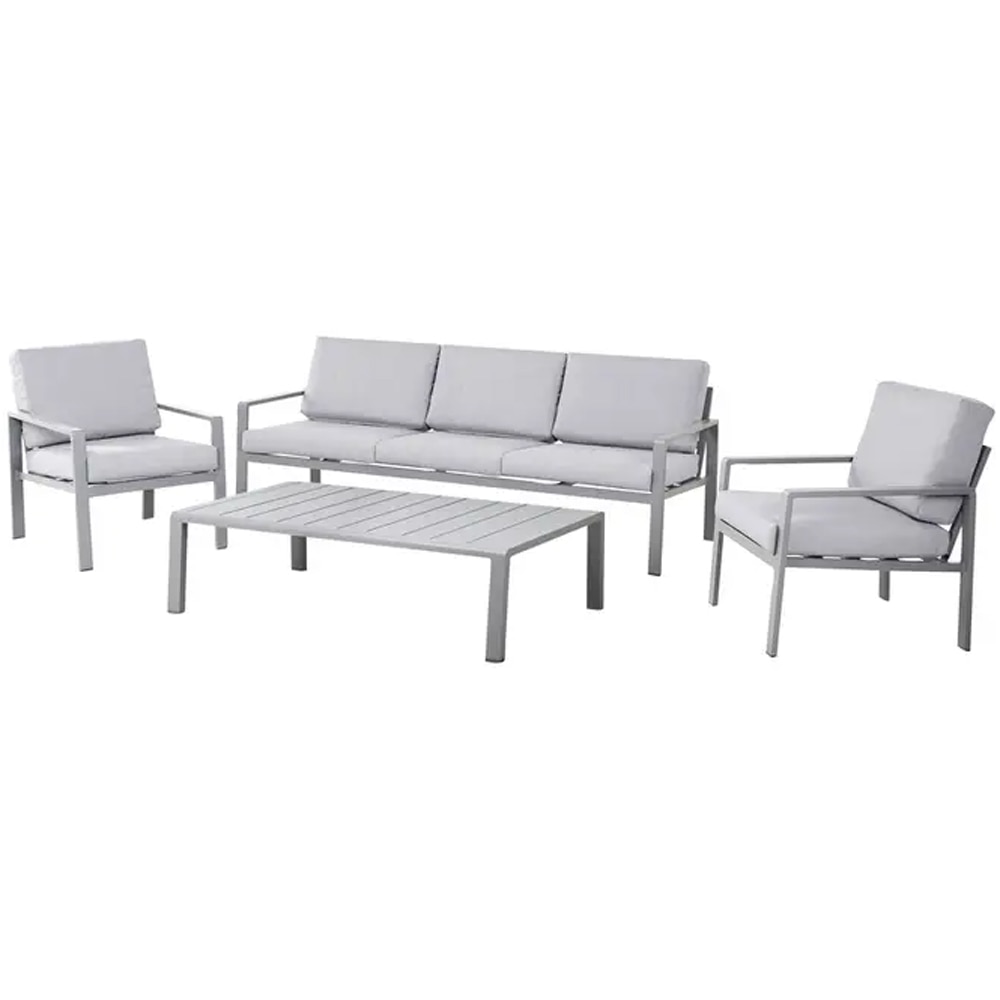 Set mobilier gradina GOODHOME Moorea 101250809, 4 piese, gri