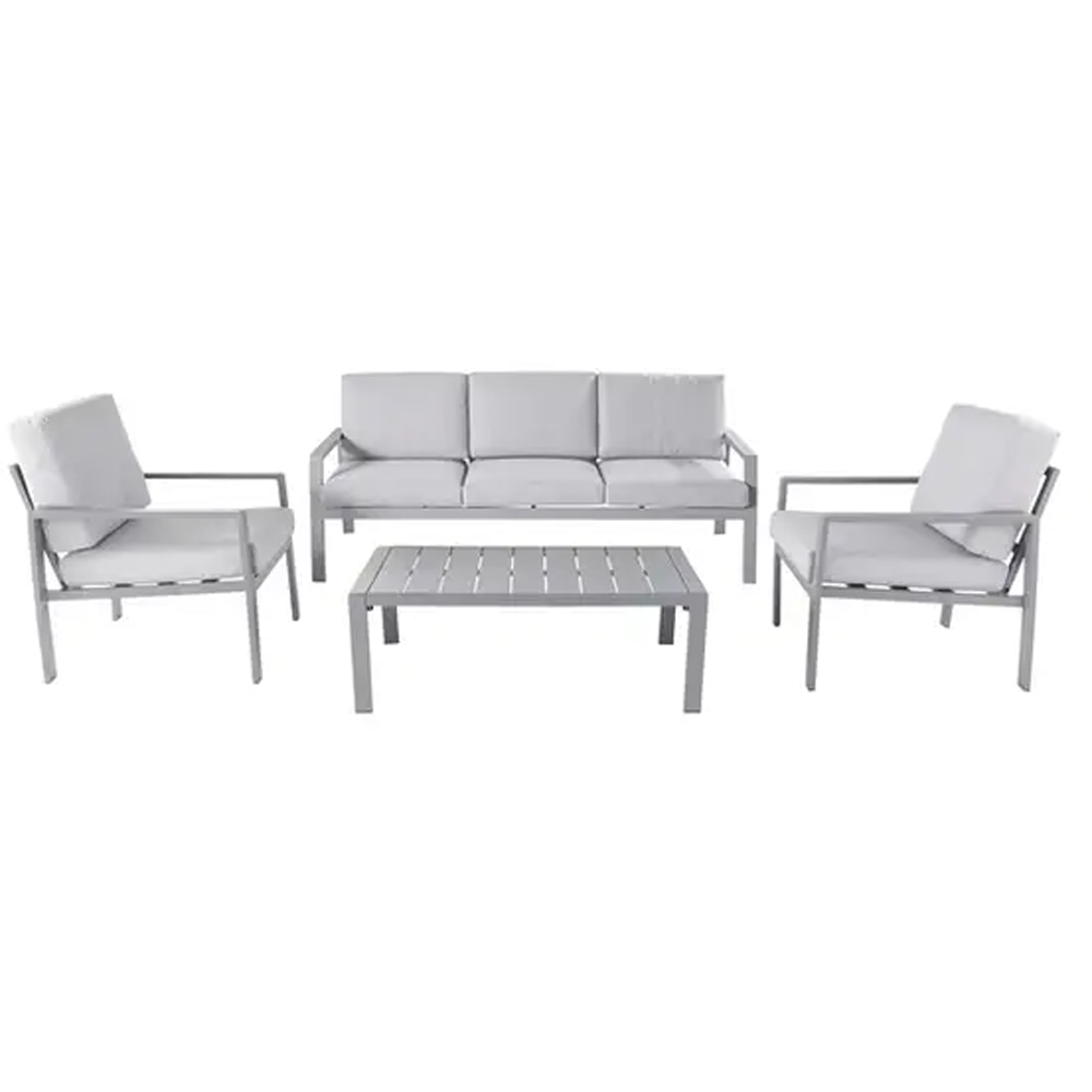 Set mobilier gradina GOODHOME Moorea 101250809, 4 piese, gri