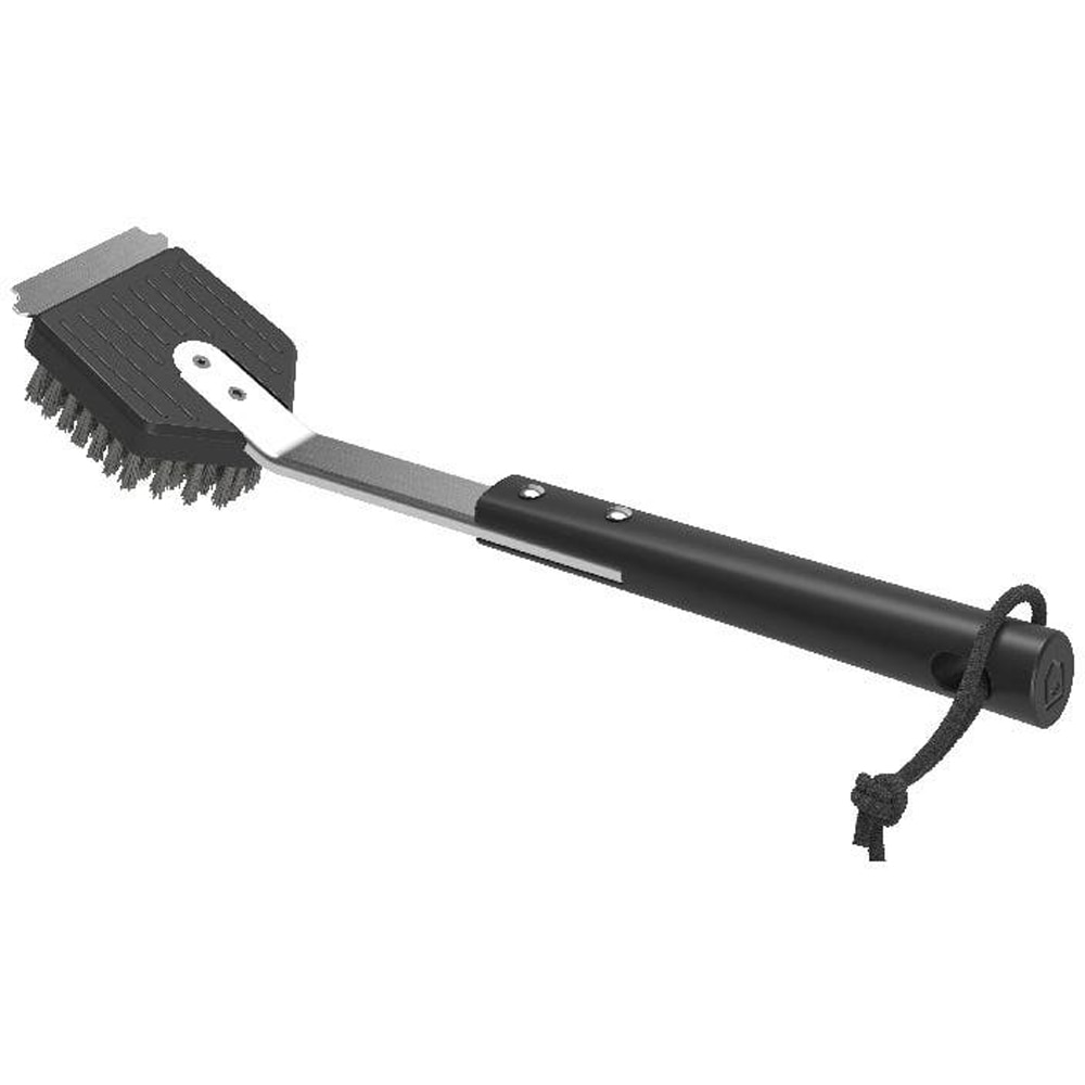 Perie pentru gratar GOODHOME, otel, 35 cm, negru