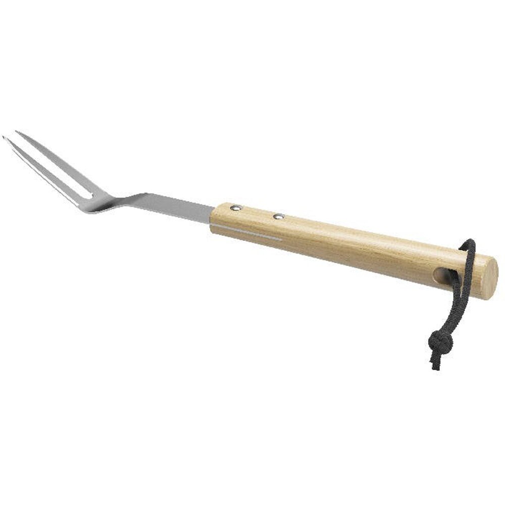 Furculita pentru gratar GOODHOME, otel, 41 cm, bej