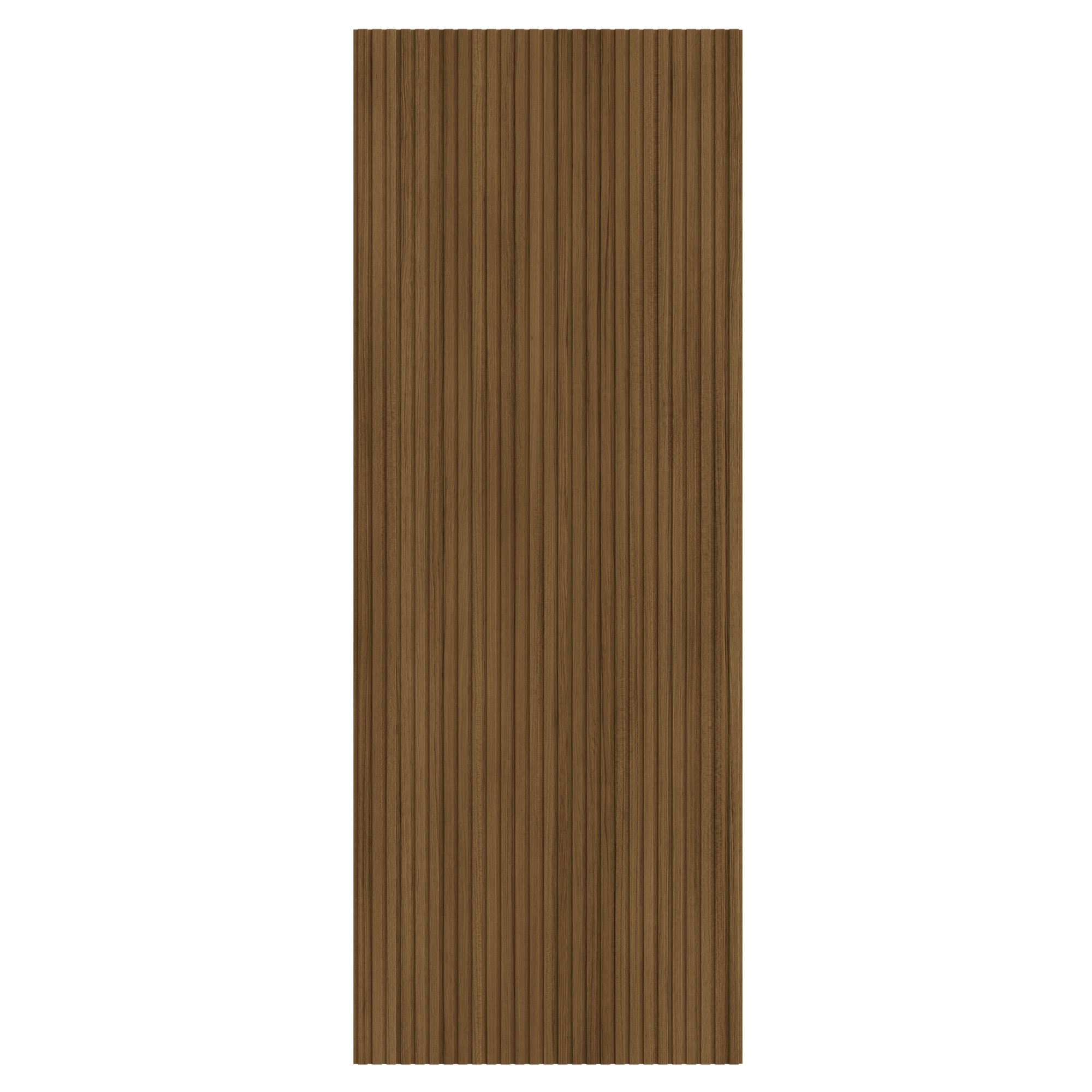 Panou riflaj decorativ, 280 cm x 12.1 cm, MDF, maro, suprafata acoperire 1.36 mp/pachet