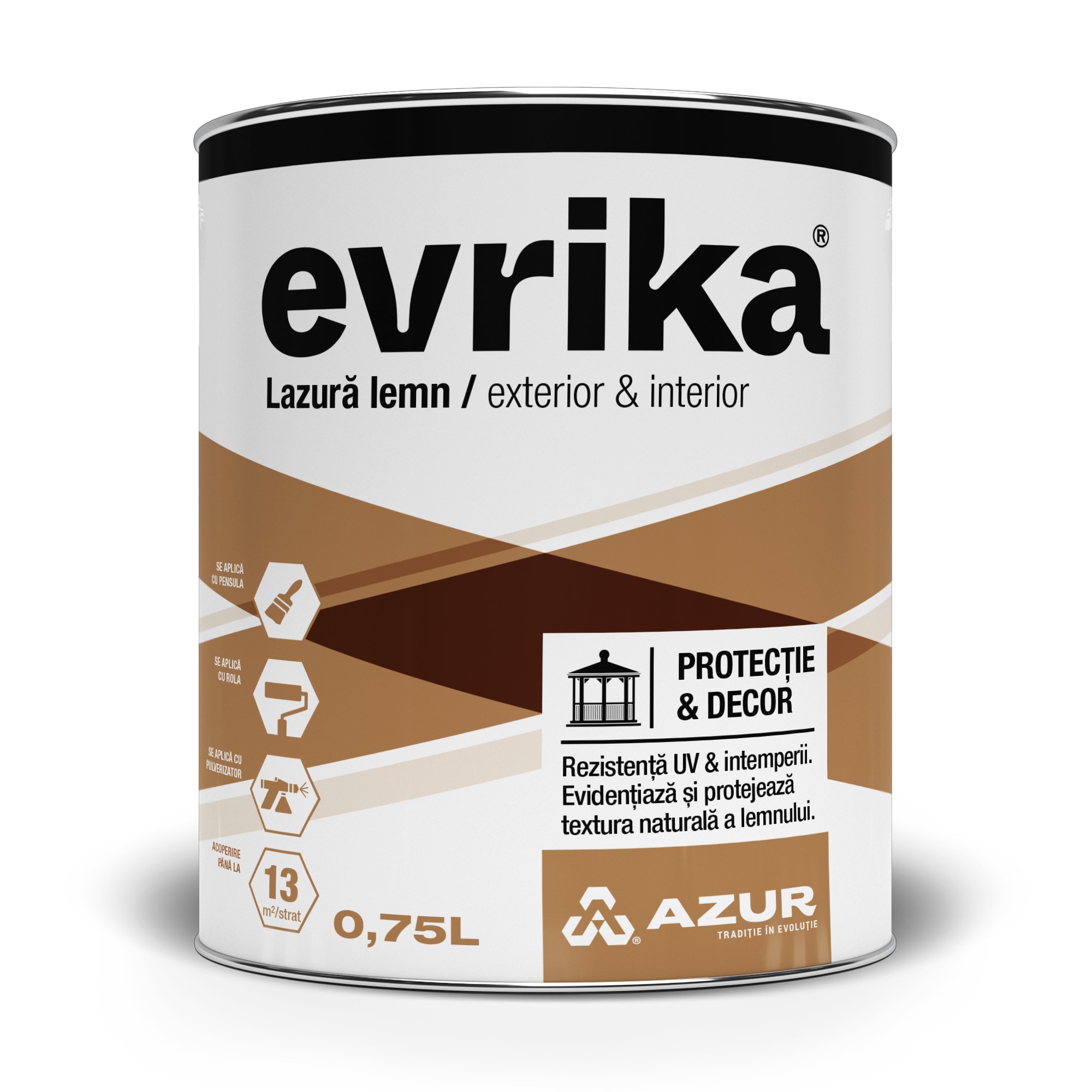 Evrika Lazura Lemn Molid 0.75L