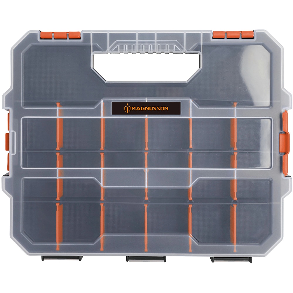Organizator pentru unelte cu 18 compartimente MAGNUSSON, 31.5 x 25 x 5 cm, polipropilena, negru
