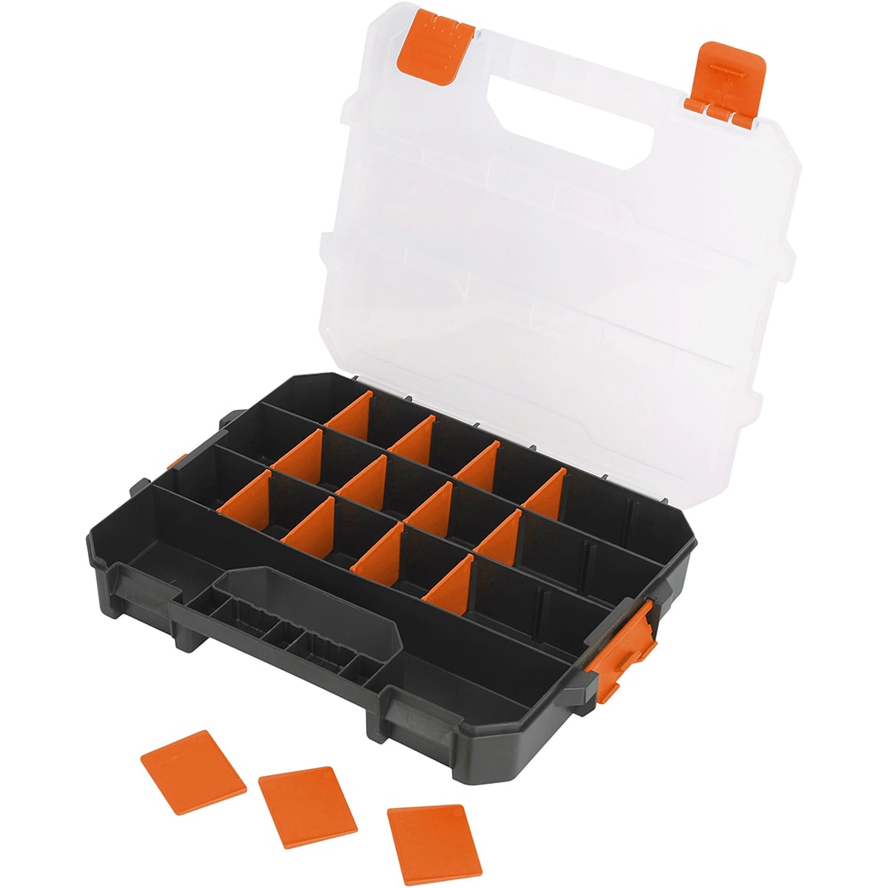 Organizator pentru unelte cu 18 compartimente MAGNUSSON, 31.5 x 25 x 5 cm, polipropilena, negru