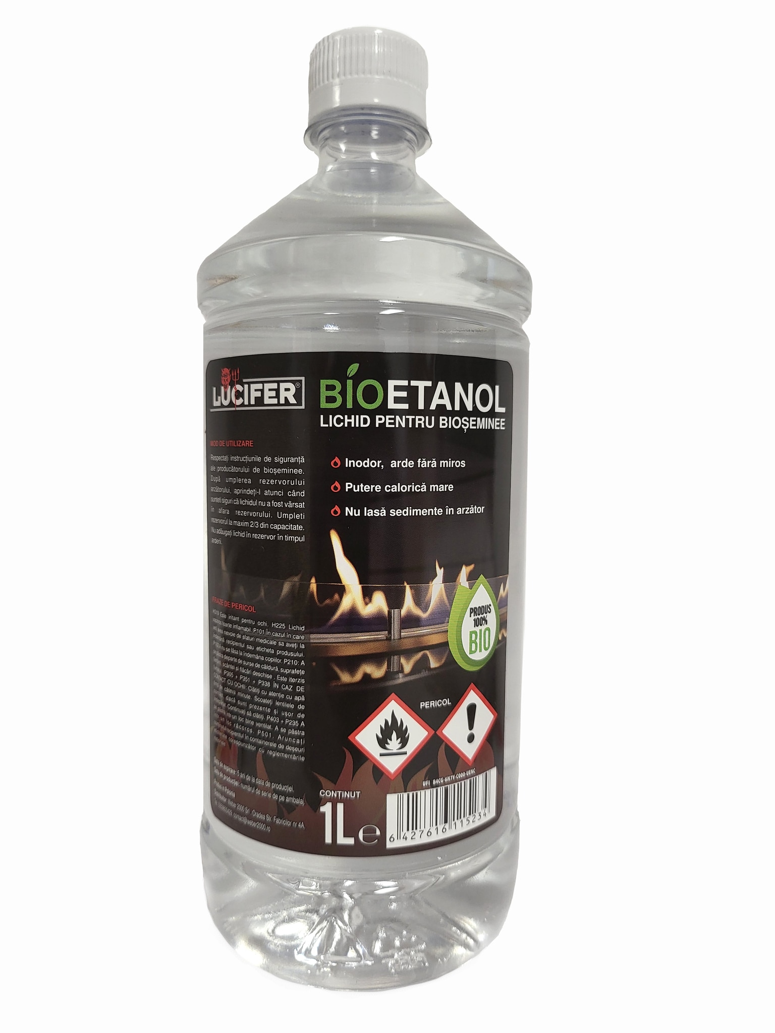 Lichid aprindere, Bioetanol, 1 l  Lucifer
