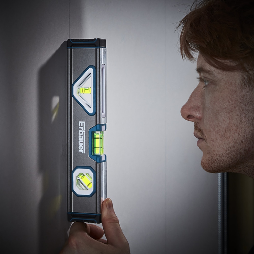 Nivela magnetica ERBAUER, 25,5cm, aluminiu