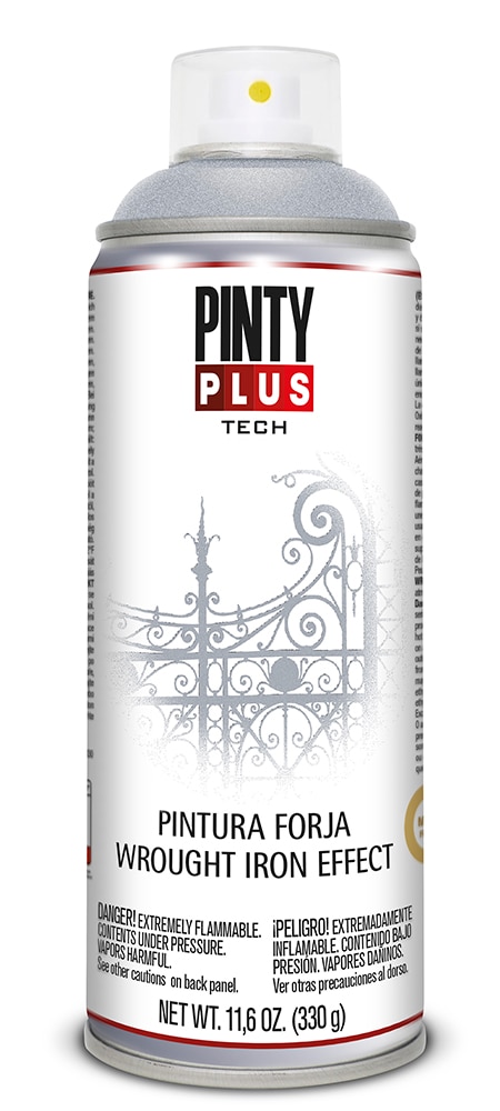 Spray vopsea fier forjat PINTYPLUS Tech, gri, 400 ml