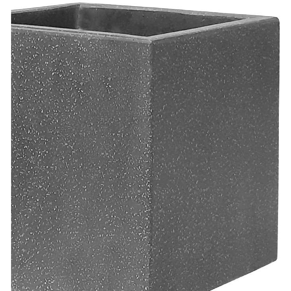 Ghiveci flori VERVE Nore, ciment, 48 x 47 x 48 cm, antracit