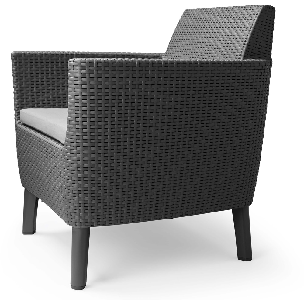 Set mobilier gradina Keter, 4 piese, perne, antracit