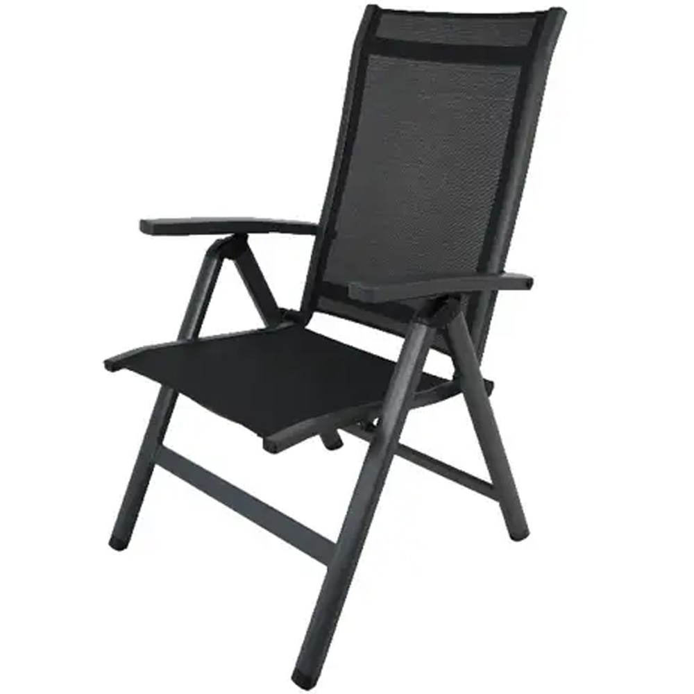 Scaun de gradina GOODHOME Batz 101256077, 72 x 63 x 106.5 cm, negru