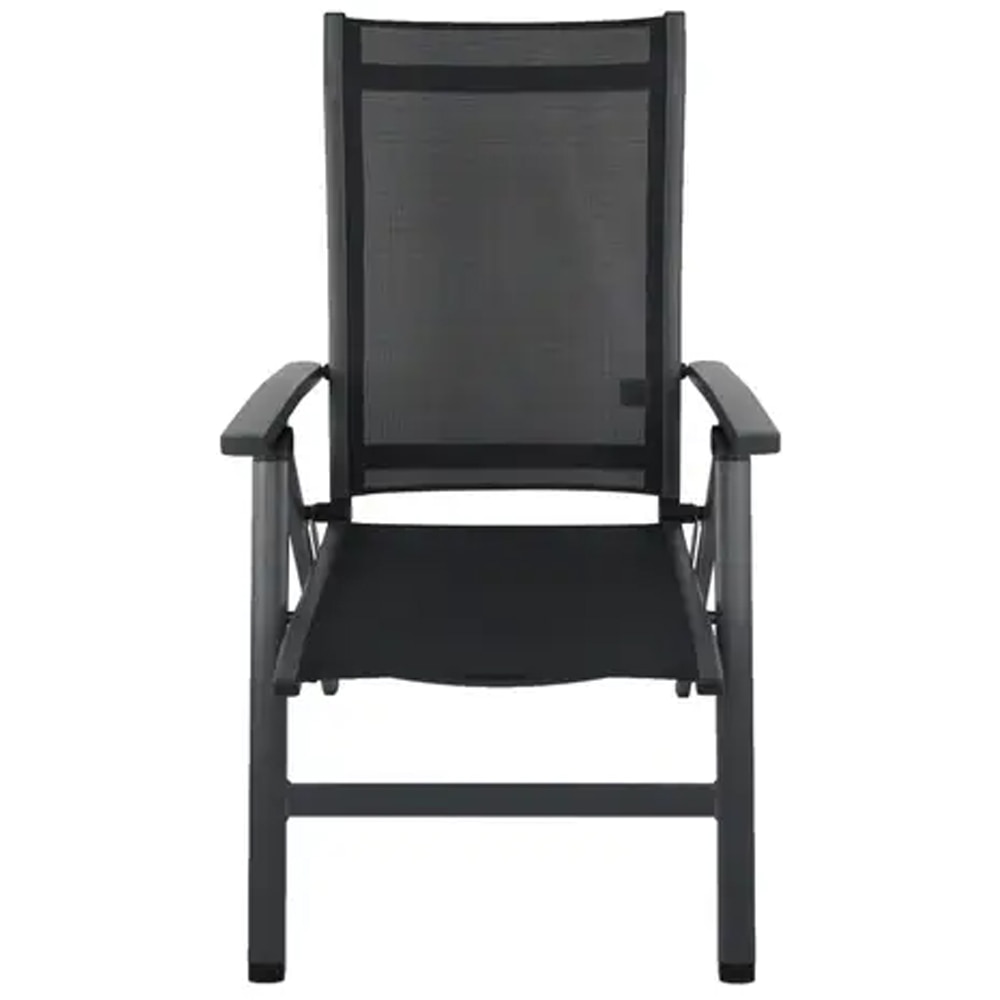 Scaun de gradina GOODHOME Batz 101256077, 72 x 63 x 106.5 cm, negru