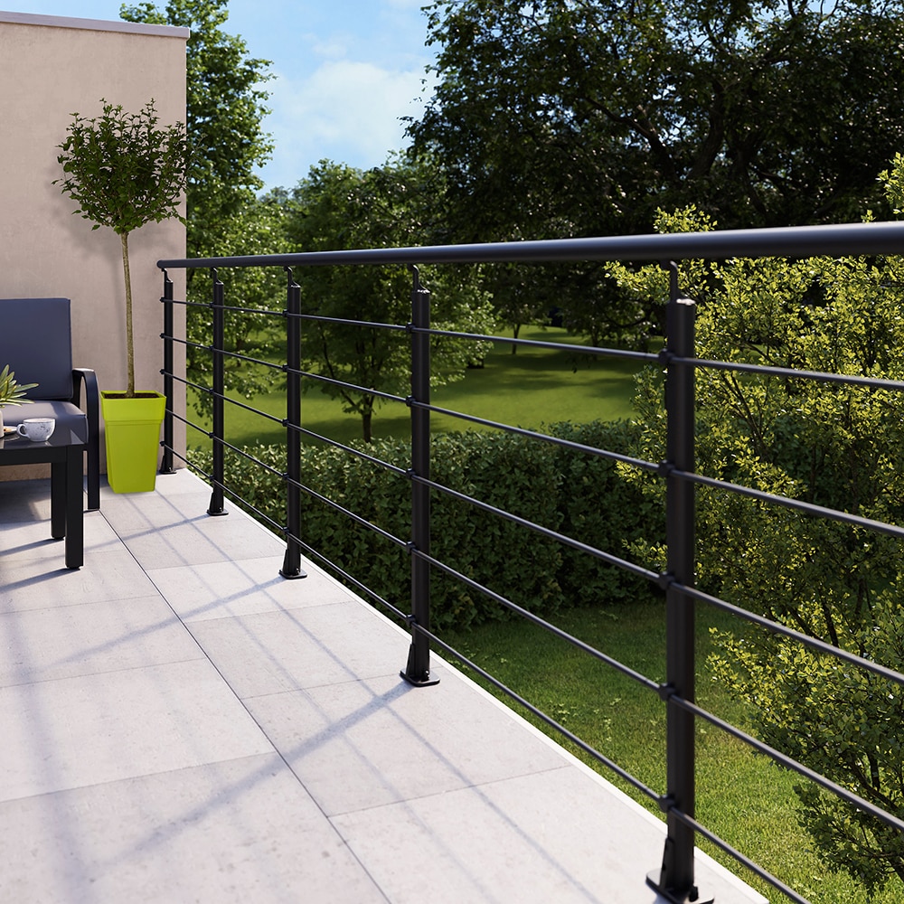 Pachet pentru balustrada Barranco FORTIA, 100.5 cm, aluminiu, negru