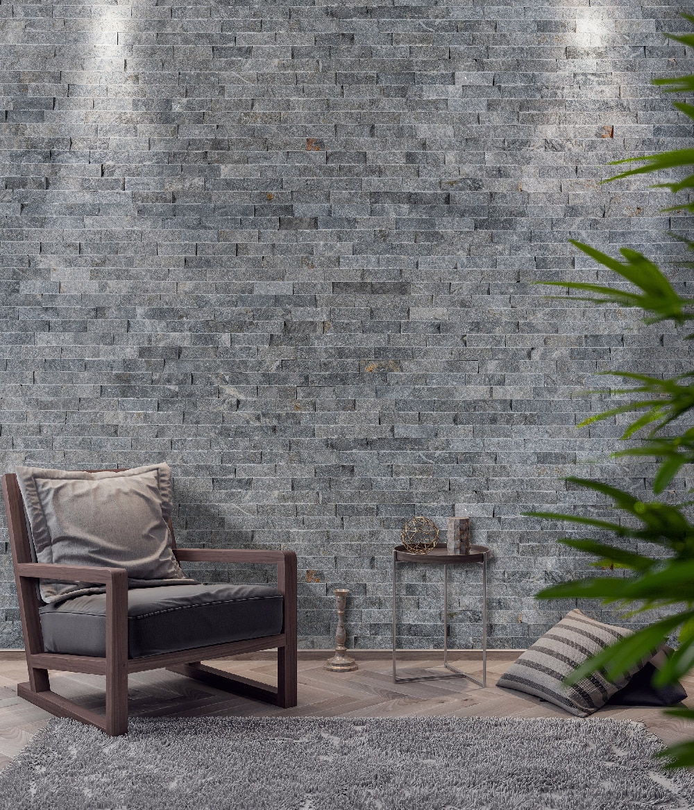 Placare murala Modulo, gri si maro roscat, ciment, 0.48 mp/cutie