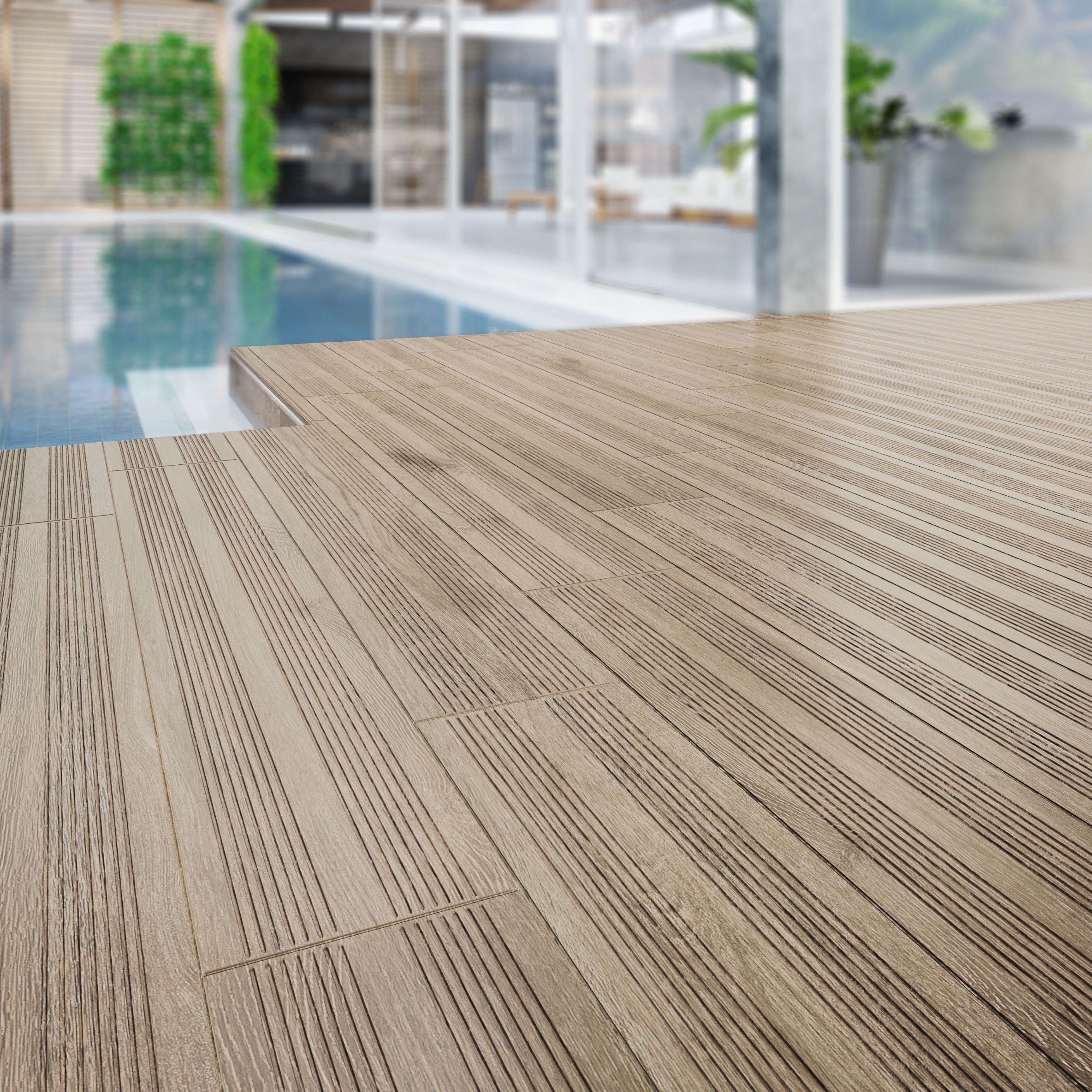 Gresie interior Kai Pine, bej, 120,4 x 20,4 cm, suprafata 0,98 mp