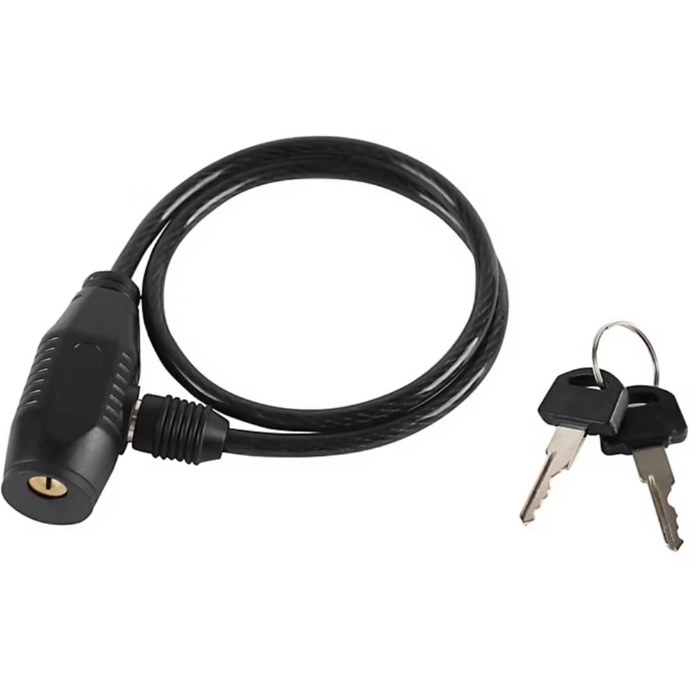 Antifurt otel bicicleta SMITH AND LOCKE, invelis PVC, 60 x 600mm, cheie, negru