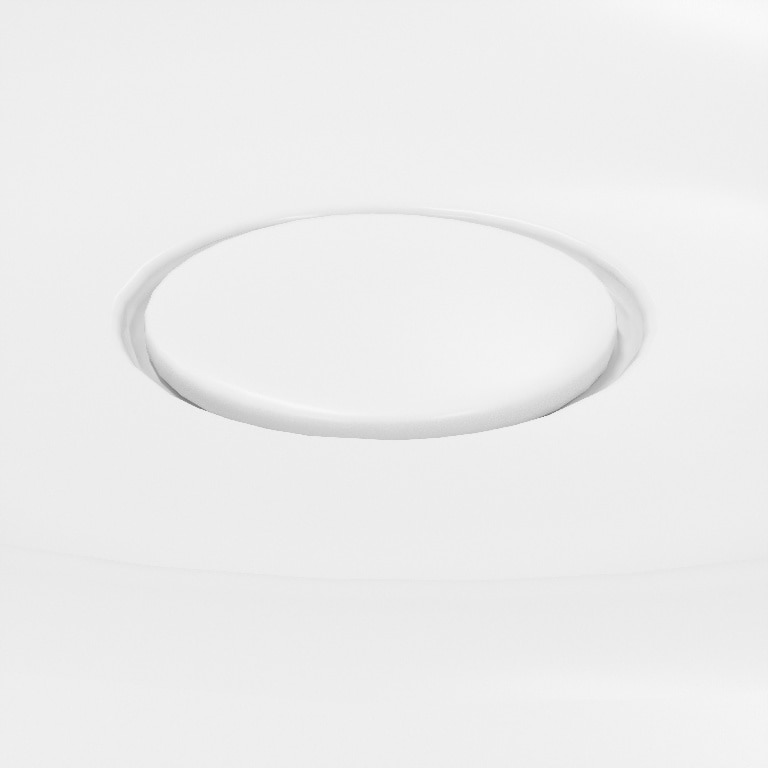 Lavoar baie GOODHOME Kentia, ceramica, 80.6 x 45.2 cm, alb mat