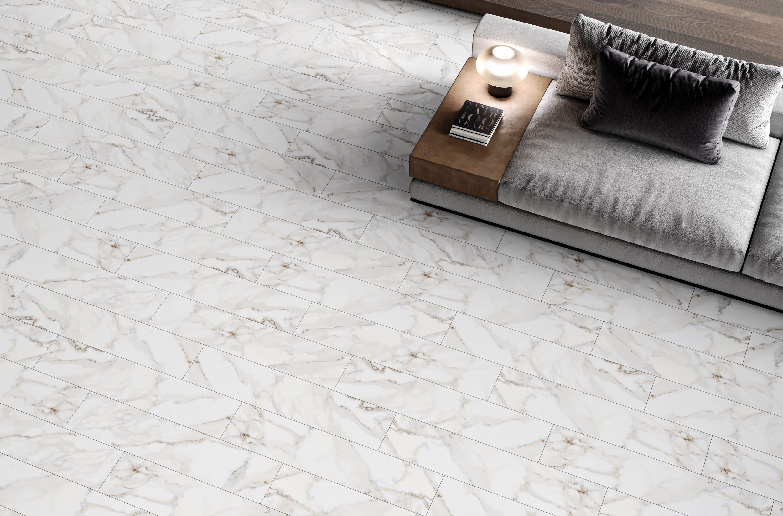 Gresie interior/exterior Arctic, gri, 90 x 20 cm, mata, 0.72 mp/cutie