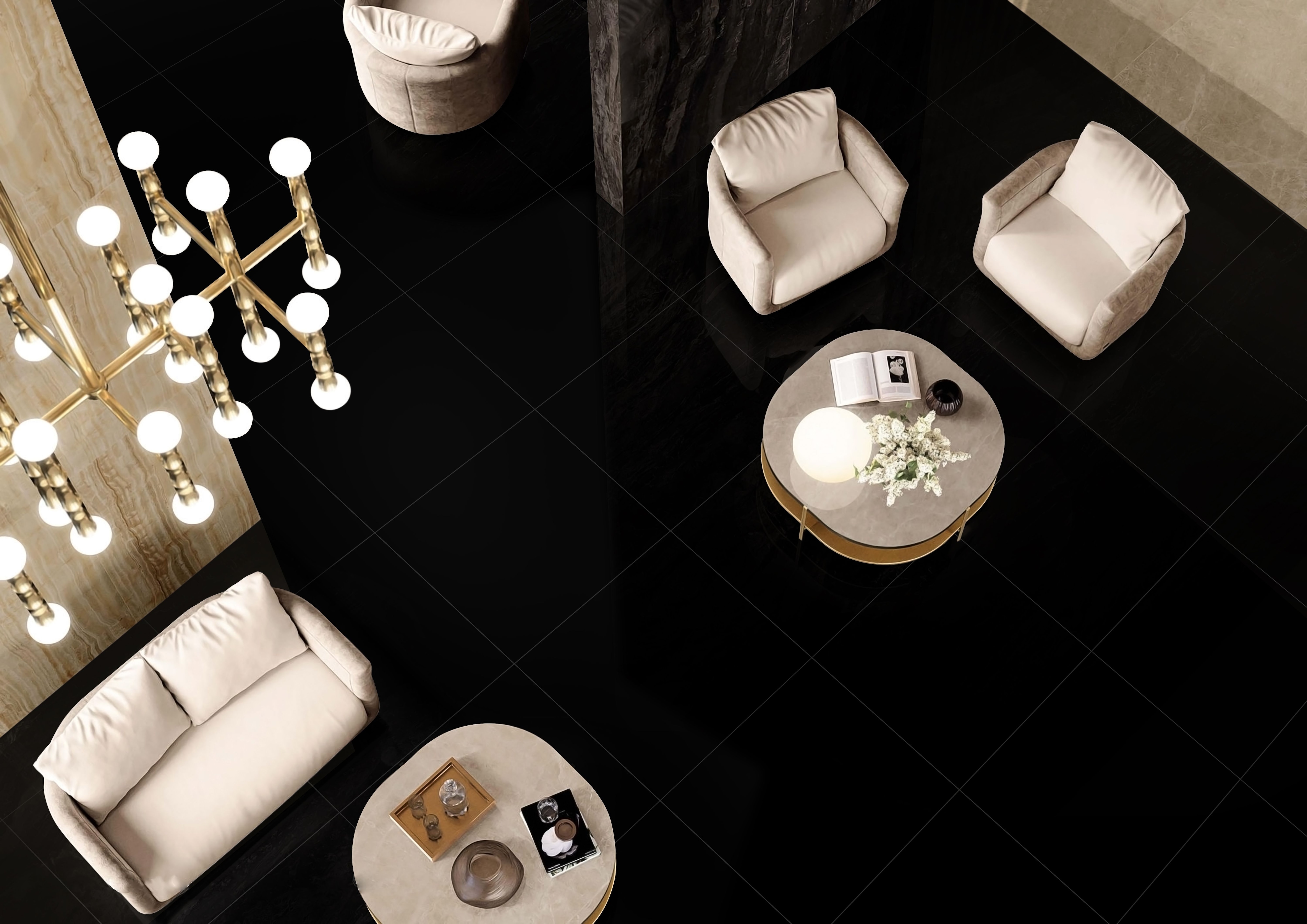 Gresie interior/exterior Plain, negru, 60 x 60 cm, lucioasa, 1.44 mp/cutie