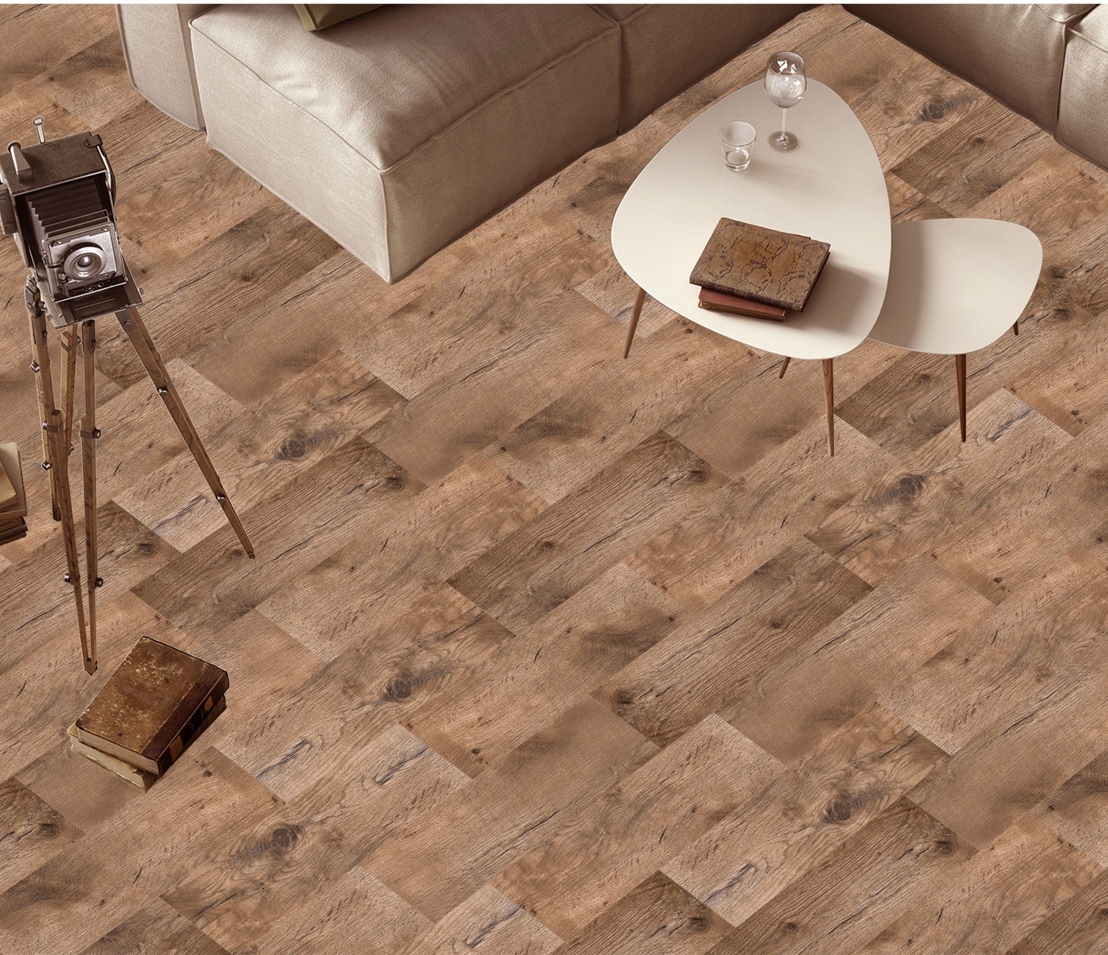 Gresie interior Art Ceramic Toronto, maro, 57 x 19 cm, suprafata 1.41 mp