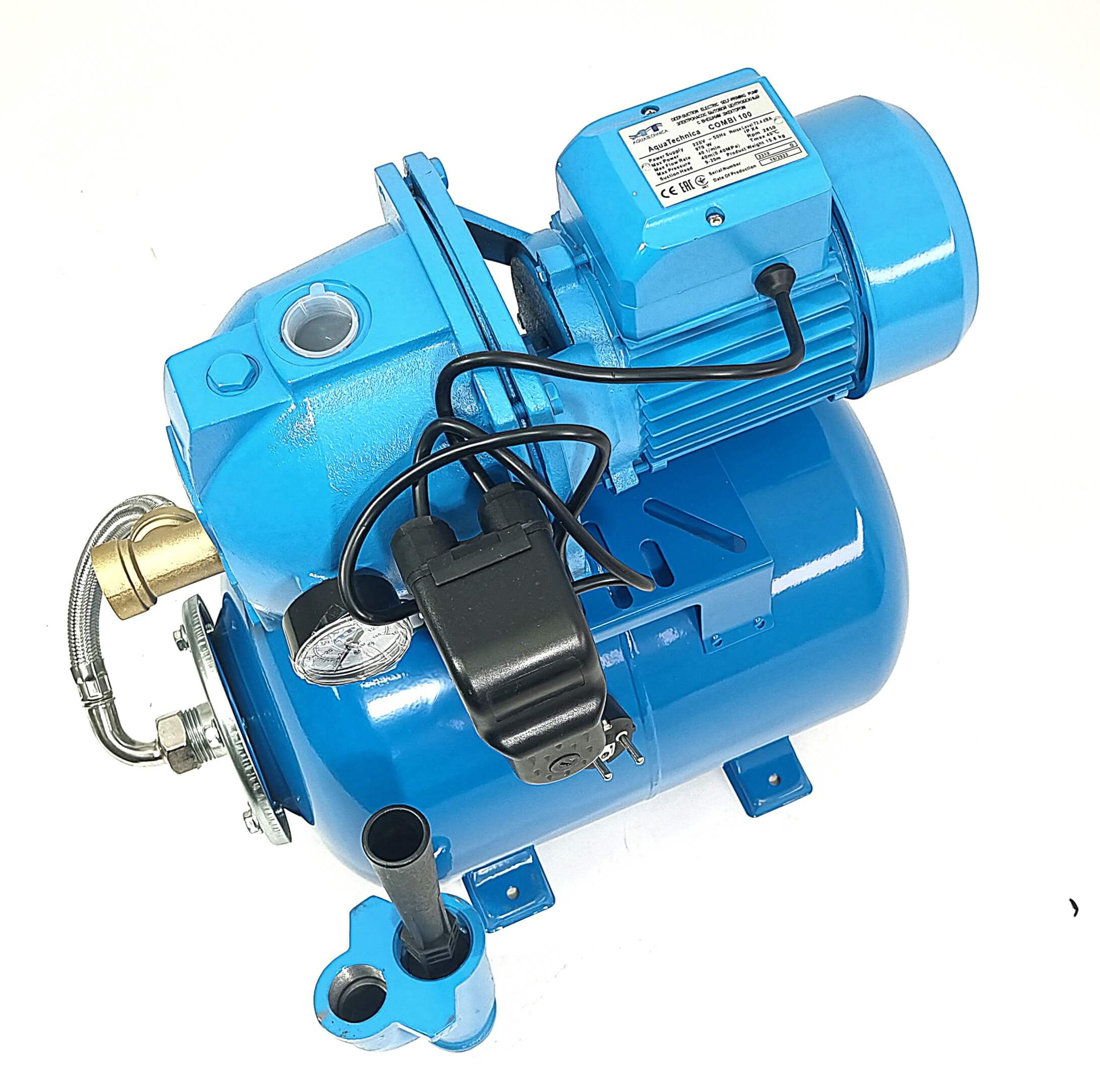 Hidrofor Combi 100-24, 750 W, fonta, vas 24 L, debit apa 2400 L/h