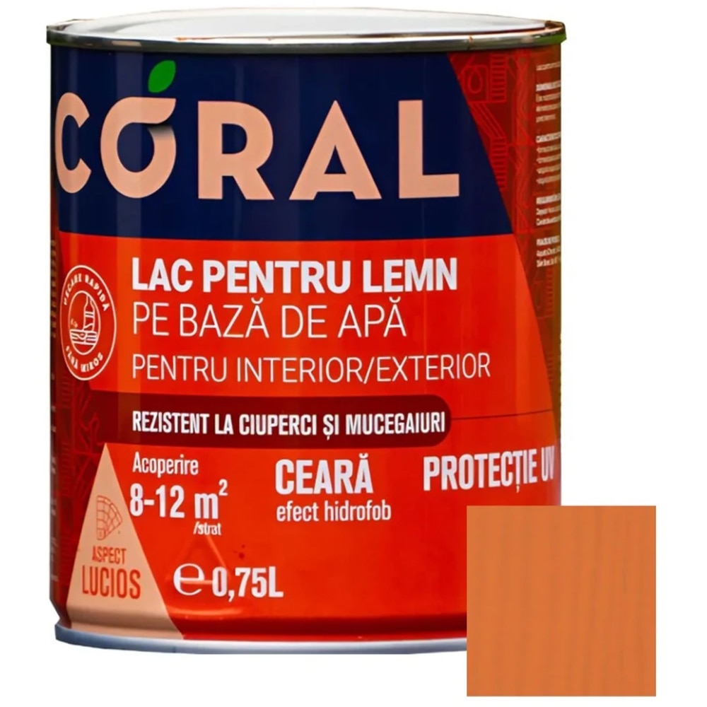 Lac lemn Coral Cires, 0.75 l