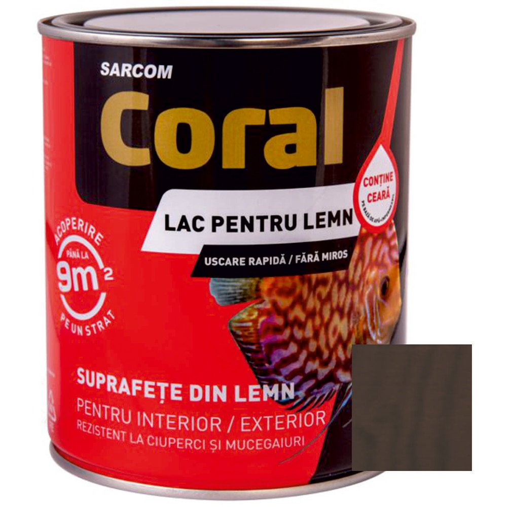 Lac lemn Coral Ebony, 0.75 l