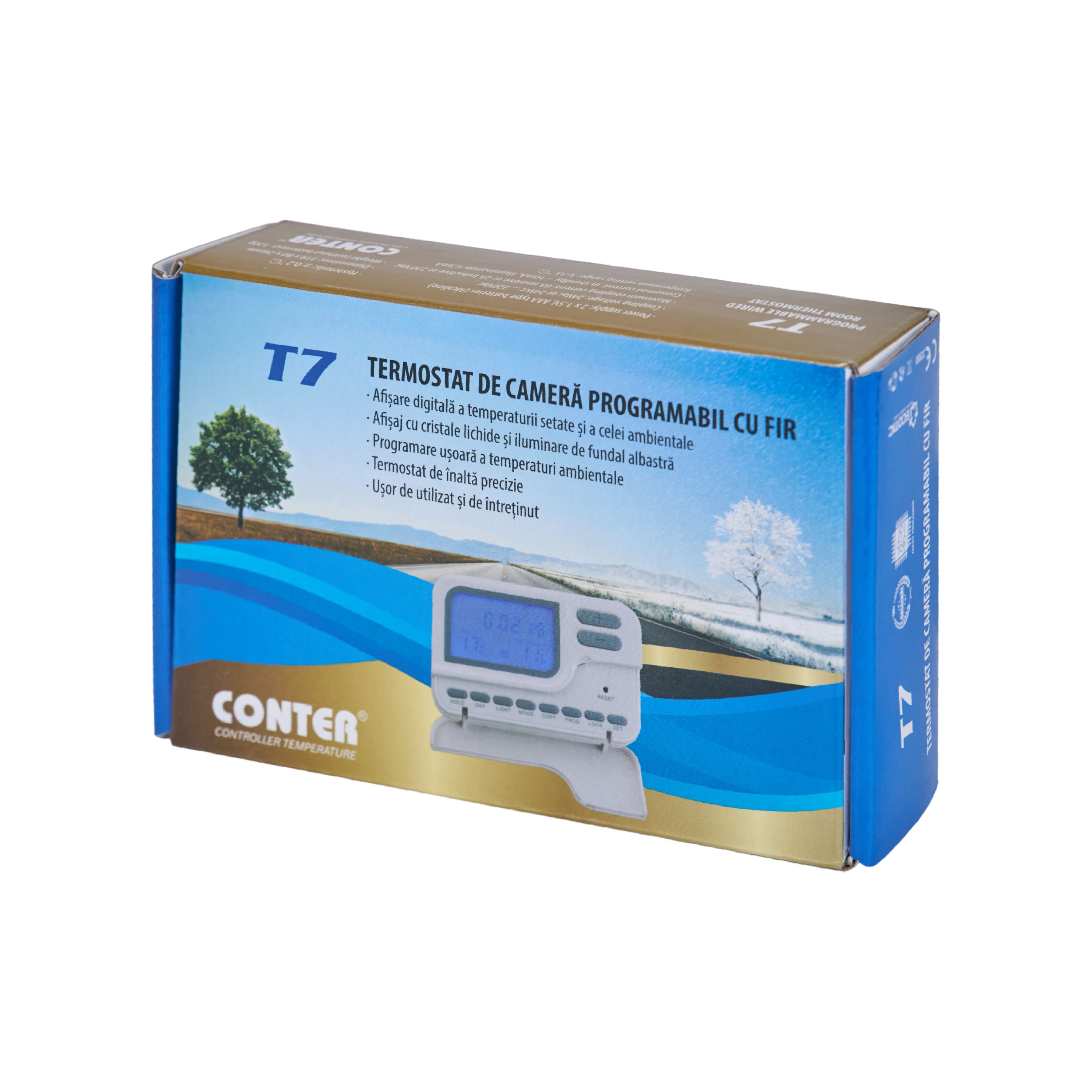 Termostat de camera programabil cu fir Conter T7