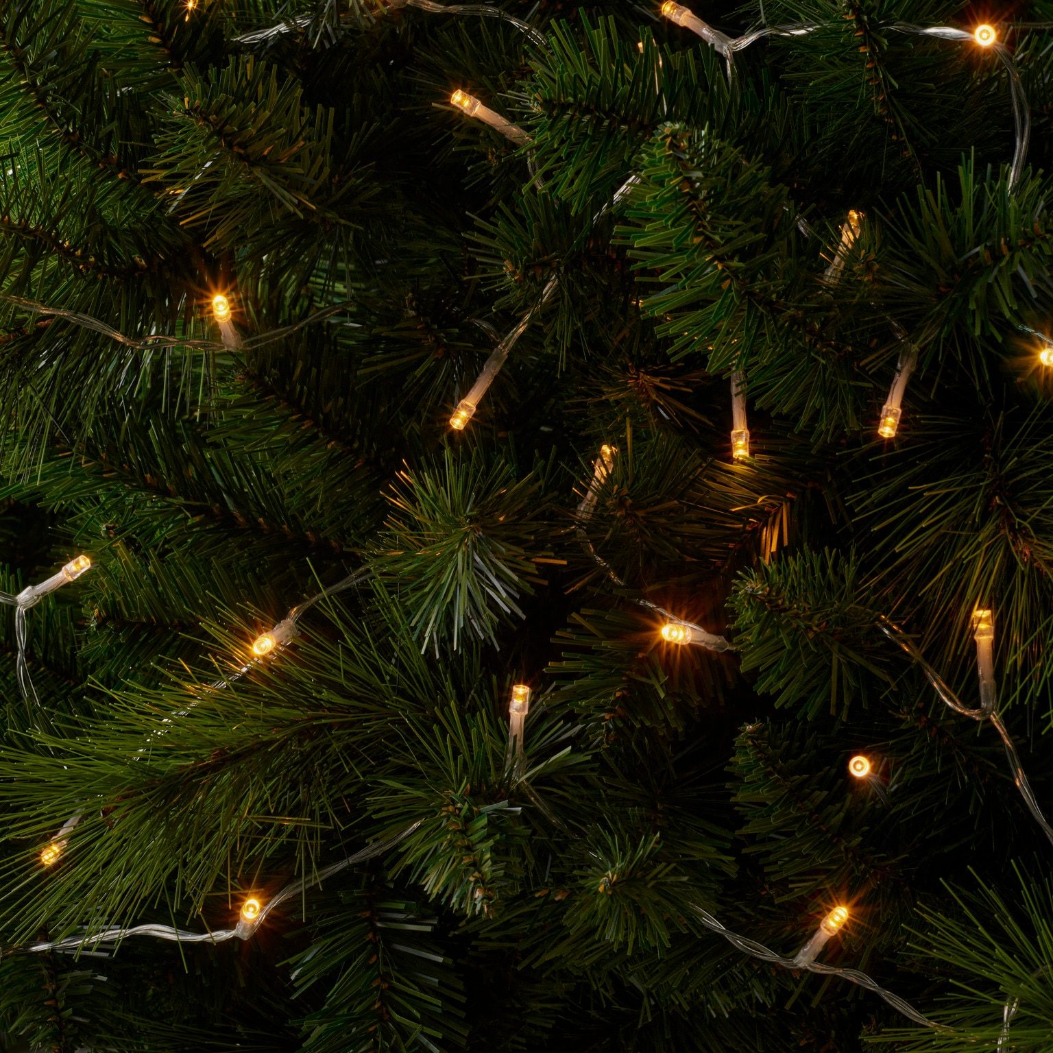 Instalatie Craciun interior, 50 LED-uri, transparent, lumina alb calda