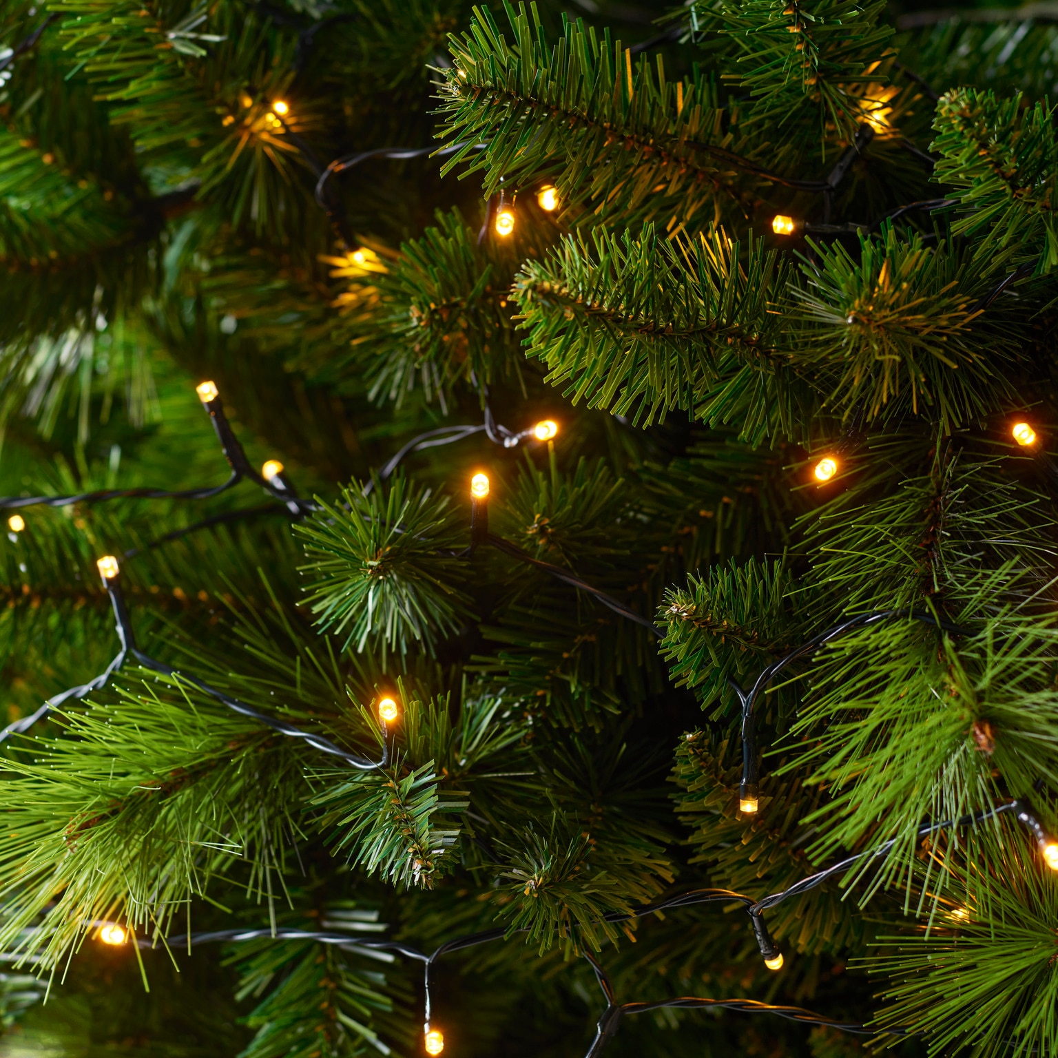 Instalatie Craciun interior, 50 LED-uri, negru, lumina alb calda