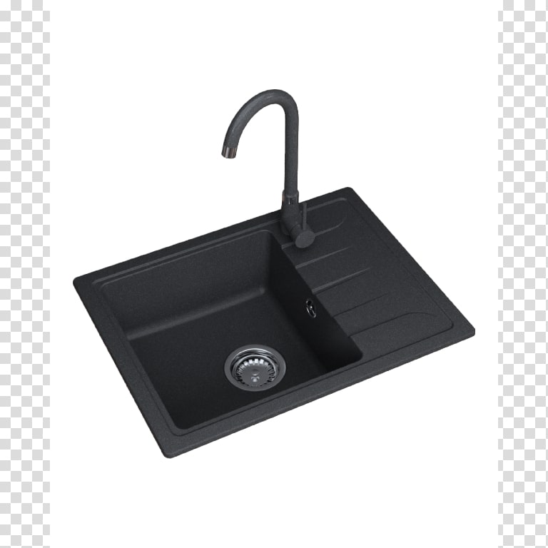 Set chiuveta cu baterie bucatarie, negru, 58 x 44 x 15 cm  Gracia