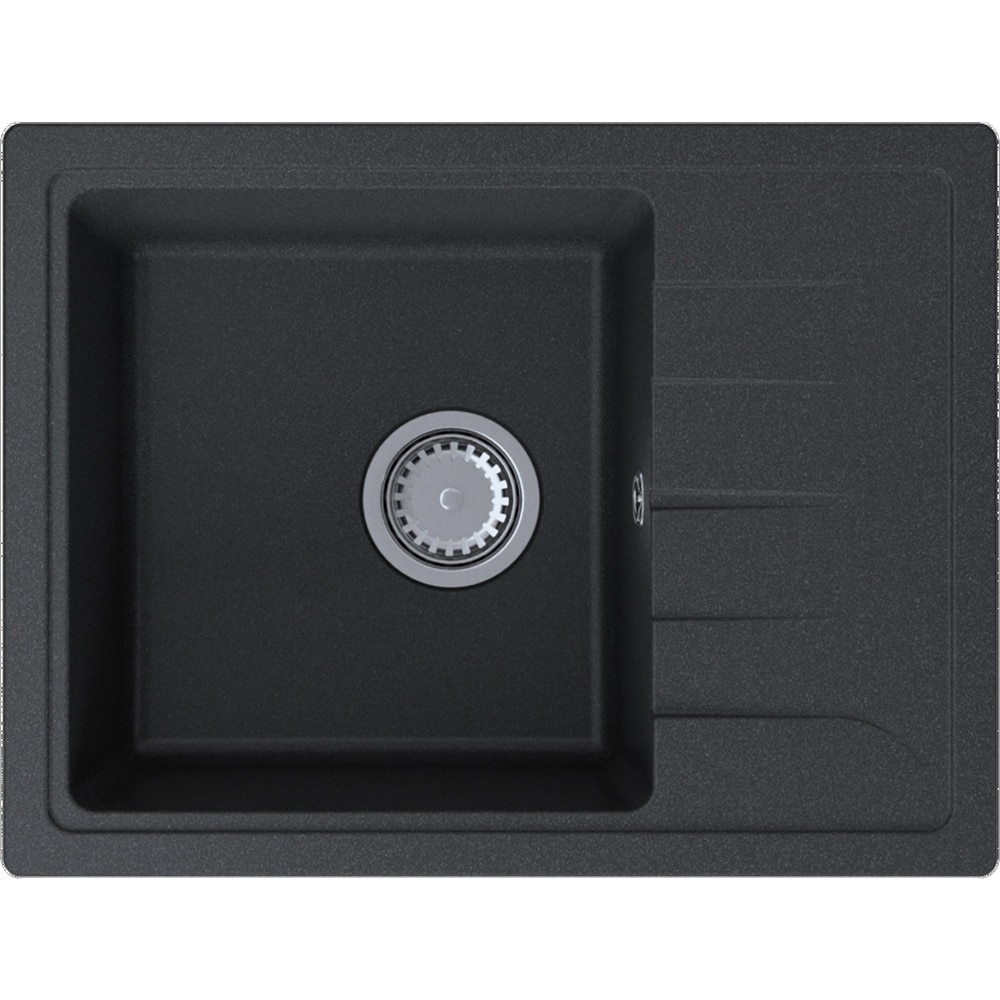 Pachet chiuveta Cooke & Lewis Gracia, 1 cuva, picurator reverisibil, compozit quartz + baterie, negru