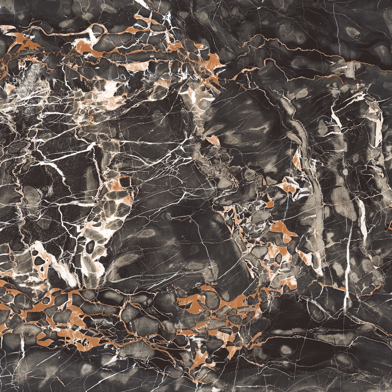 Gresie Varmora Nextra, negru lucios, portelan, 80 x 80 cm, suprafata 1,28 mp