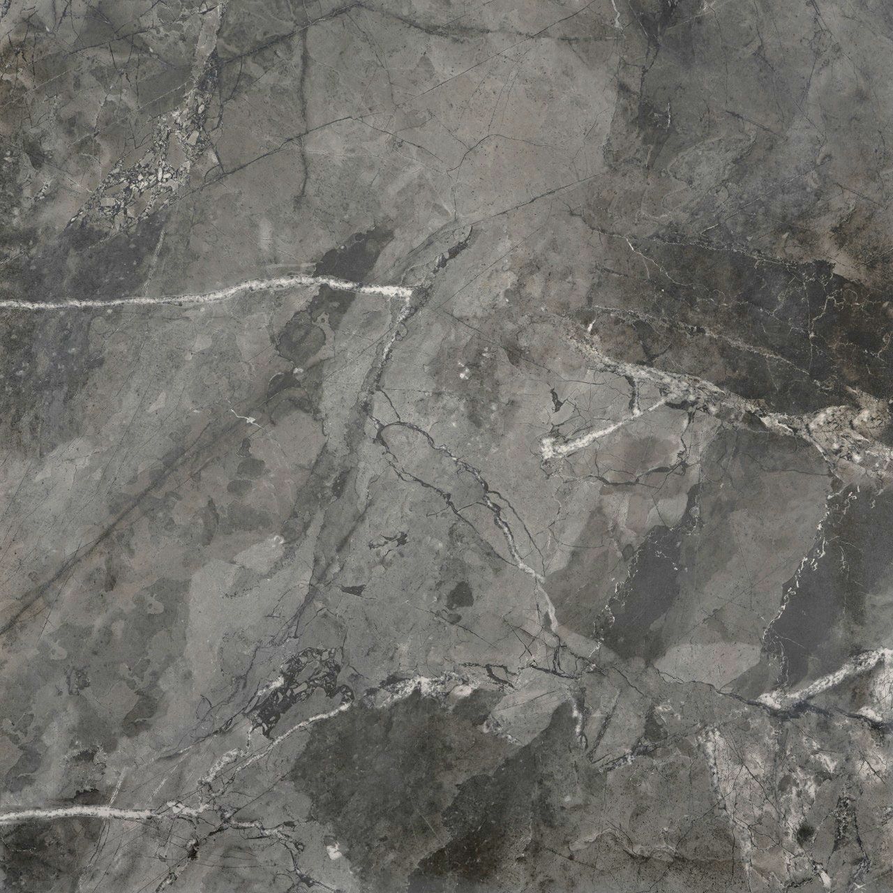 Gresie Interior, neagra, portelanata, 80 x 80 cm, suprafata 1,28 mp • Varmora Sefia lucios