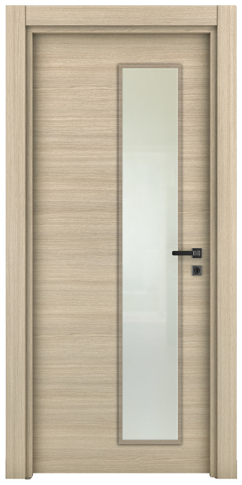 Usa de interior cu geam, maro, stanga, mdf, 202.3 x 76.6 cm, toc inclus • Yildiz