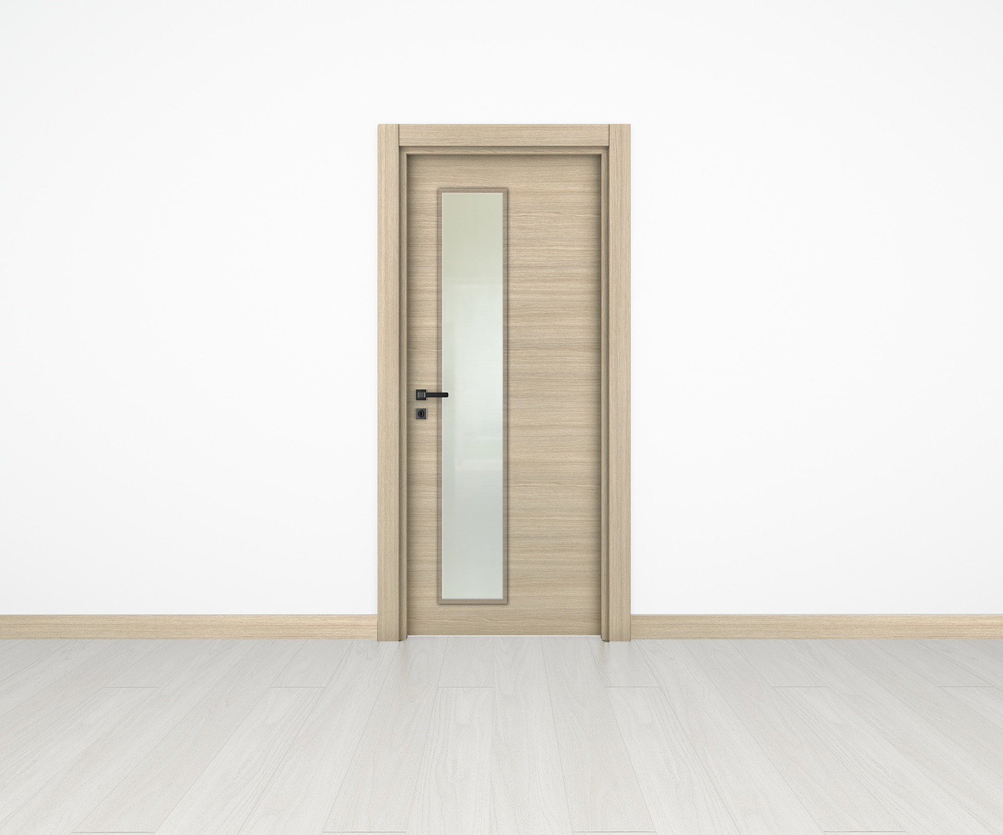 Usa de interior cu geam, maro, stanga, mdf, 202.3 x 76.6 cm, toc inclus • Yildiz