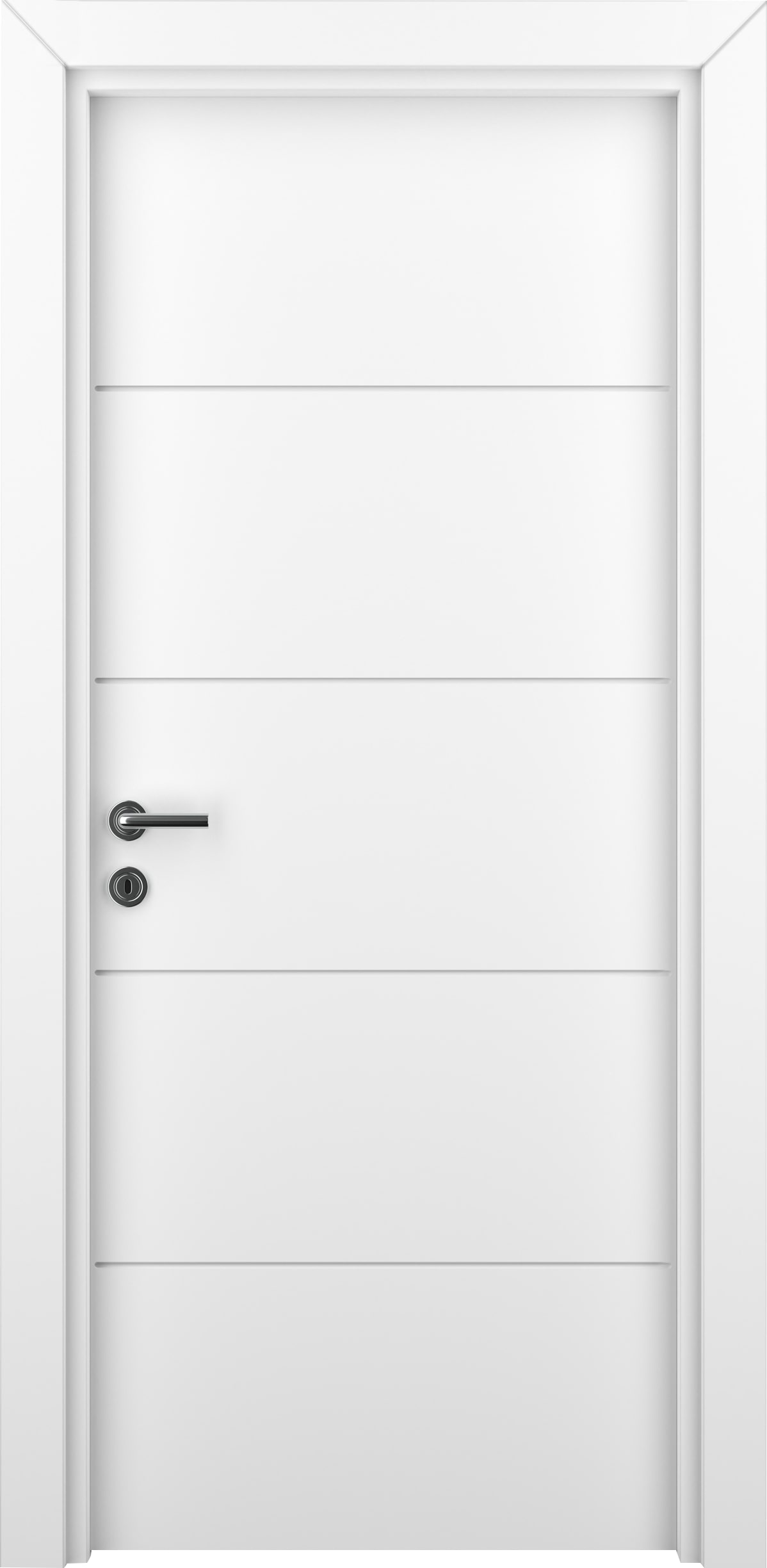 Usa de interior fara geam, alb, dreapta, mdf, 202.3 x 86.6 cm, toc inclus • Yildiz