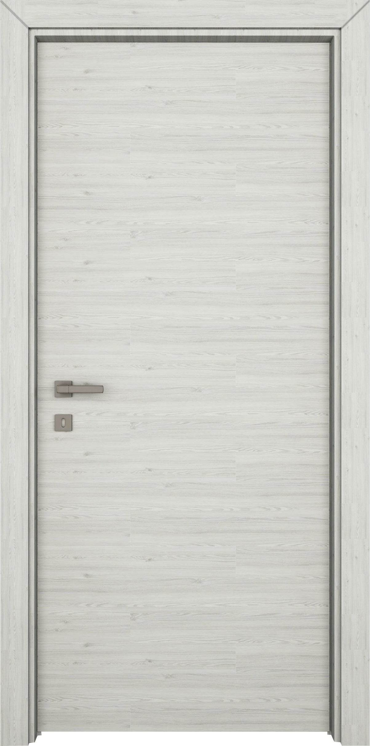 Usa de interior  alb, dreapta, mdf, 202.3 x 86.6 cm, toc inclus • Yildiz