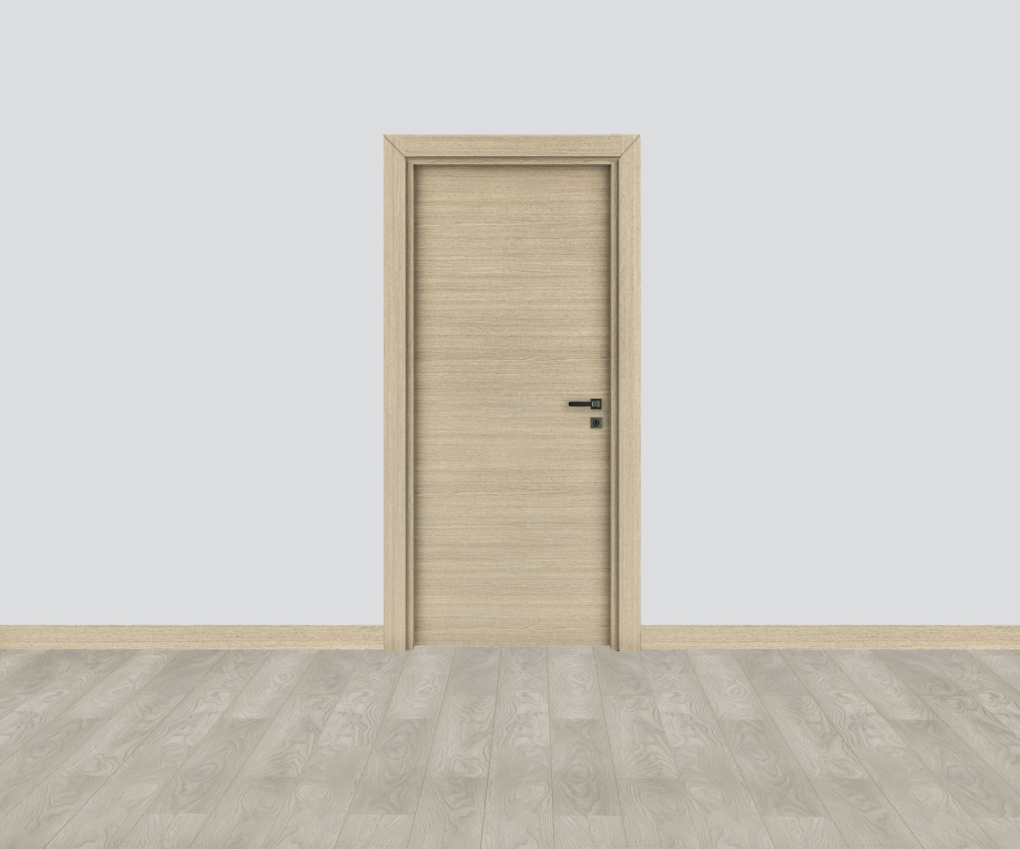 Usa de interior  maro, stanga, mdf, 202.3 x 76.6 cm, toc inclus • Yildiz