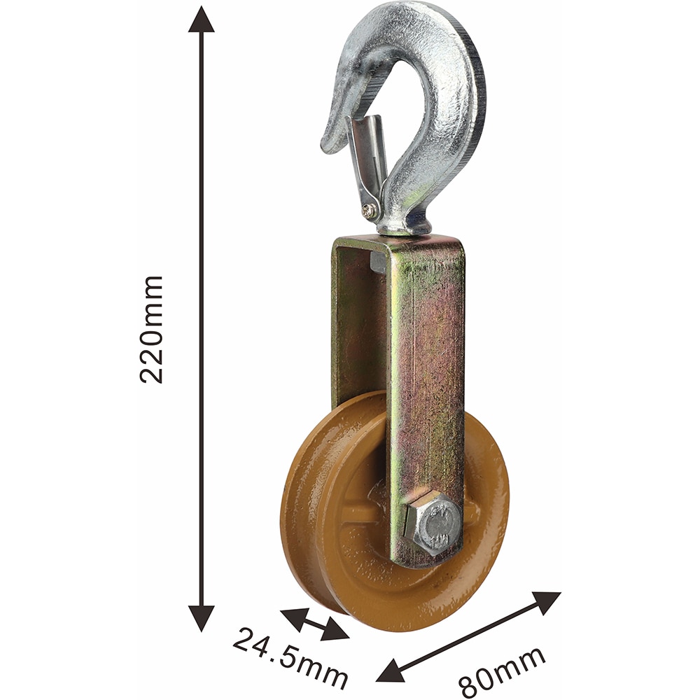 Scripete cu carlig DIALL ACC99, 80mm, 250Kg