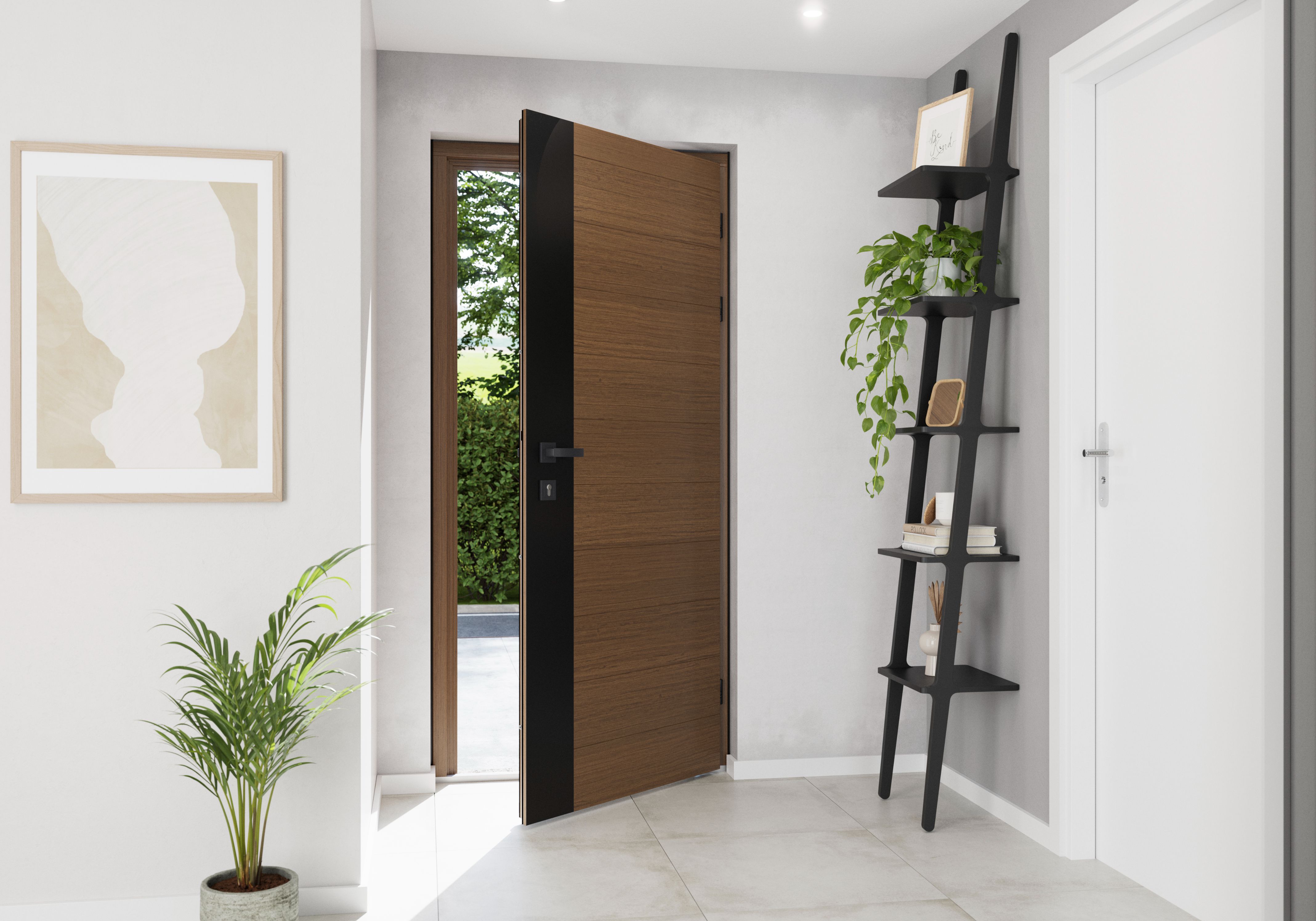 Usa de exterior pentru casa, lemn, stejar, dreapta, 205 x 88 cm  Fortia Sassel