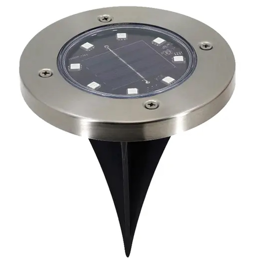 Lampa solara SITE 101261771, IP65, otel, argintiu