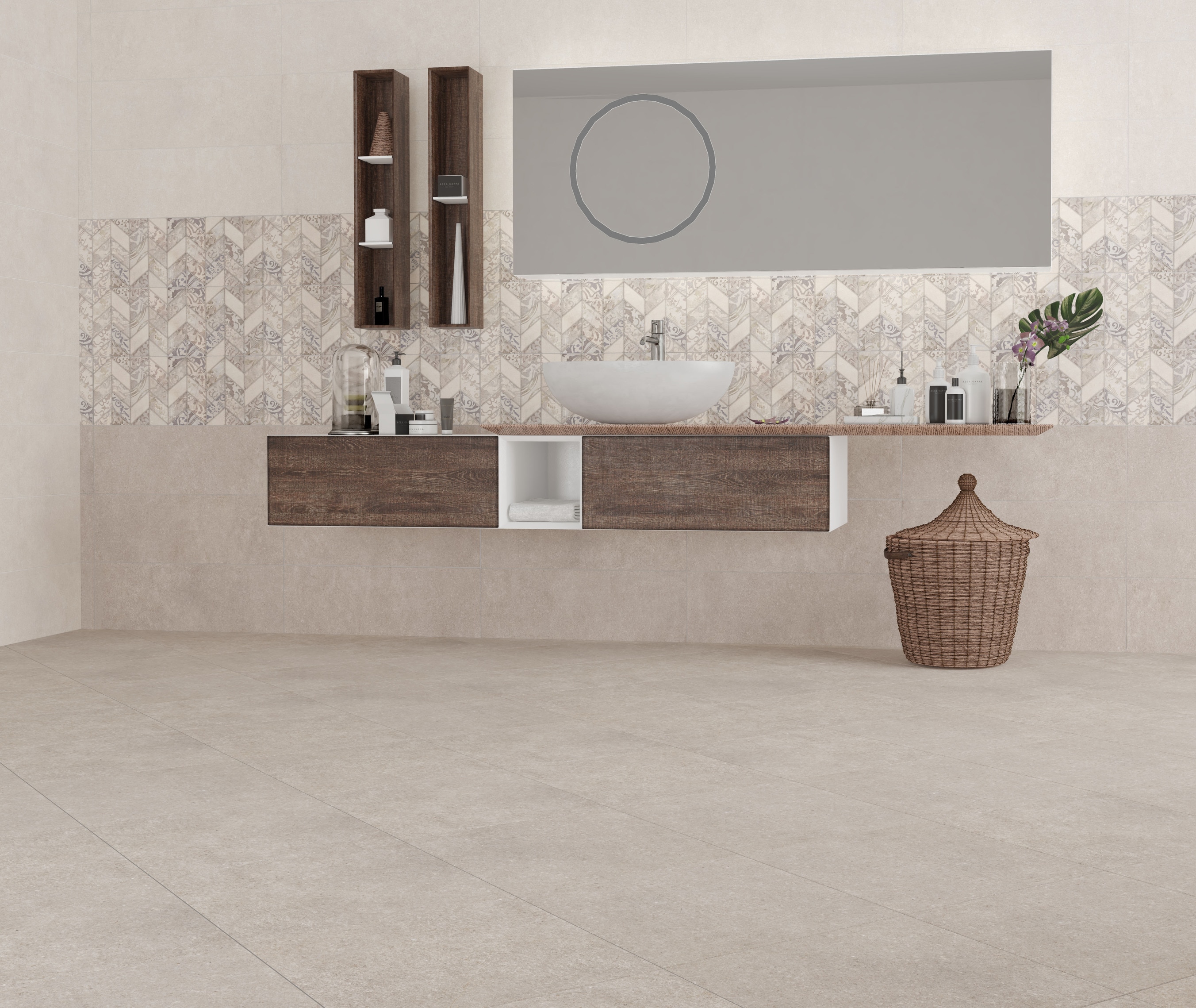 Gresie KAI Epoca, crem, 45 x 45 cm, 8 mm, 1.215 mp/cutie