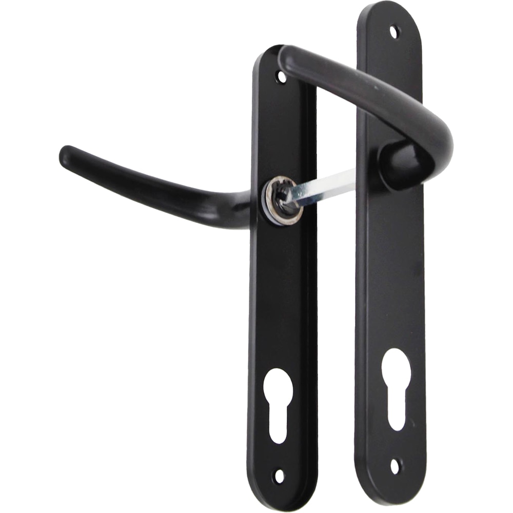 Maner usa cu sild, cilindru, aluminiu, negru