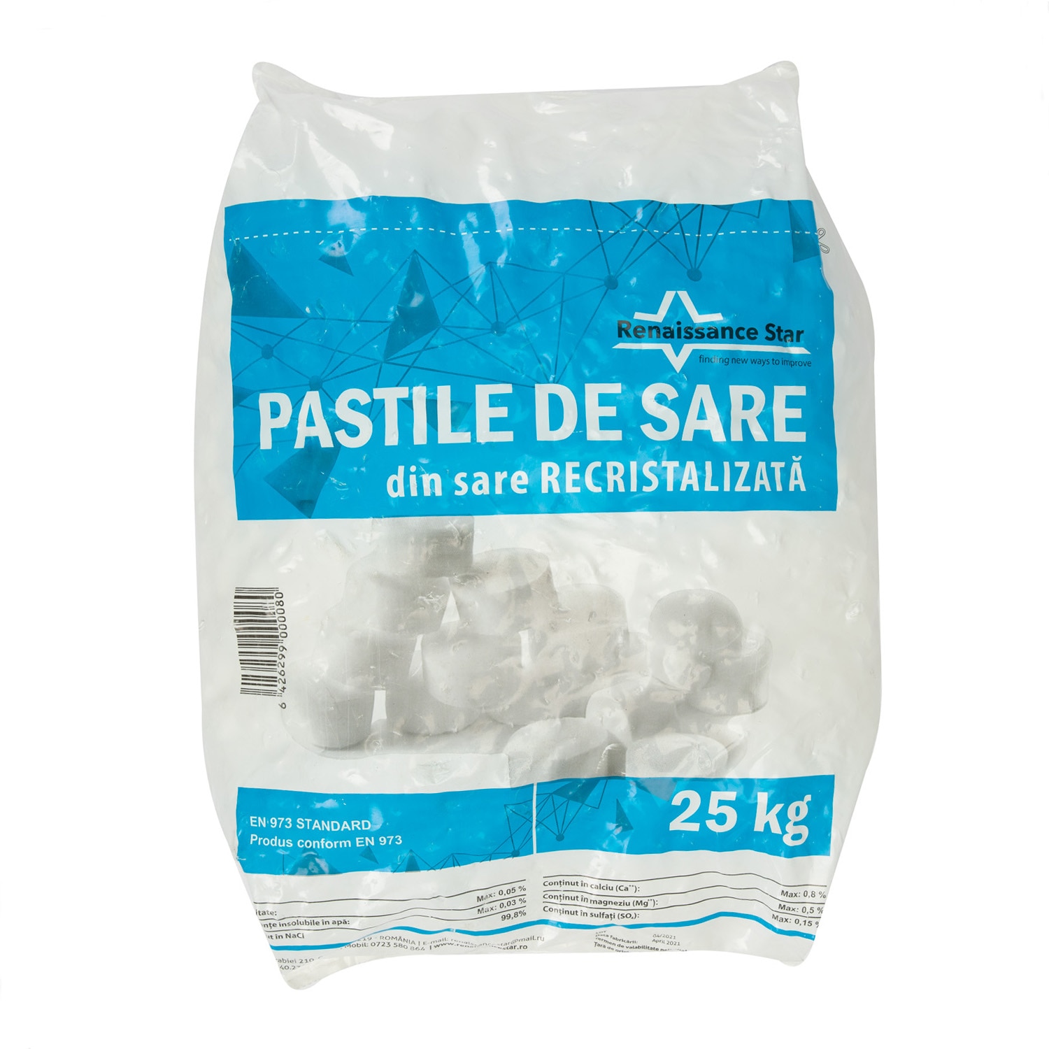 Sare tableta premium pentru statii dedurizare, 25 kg