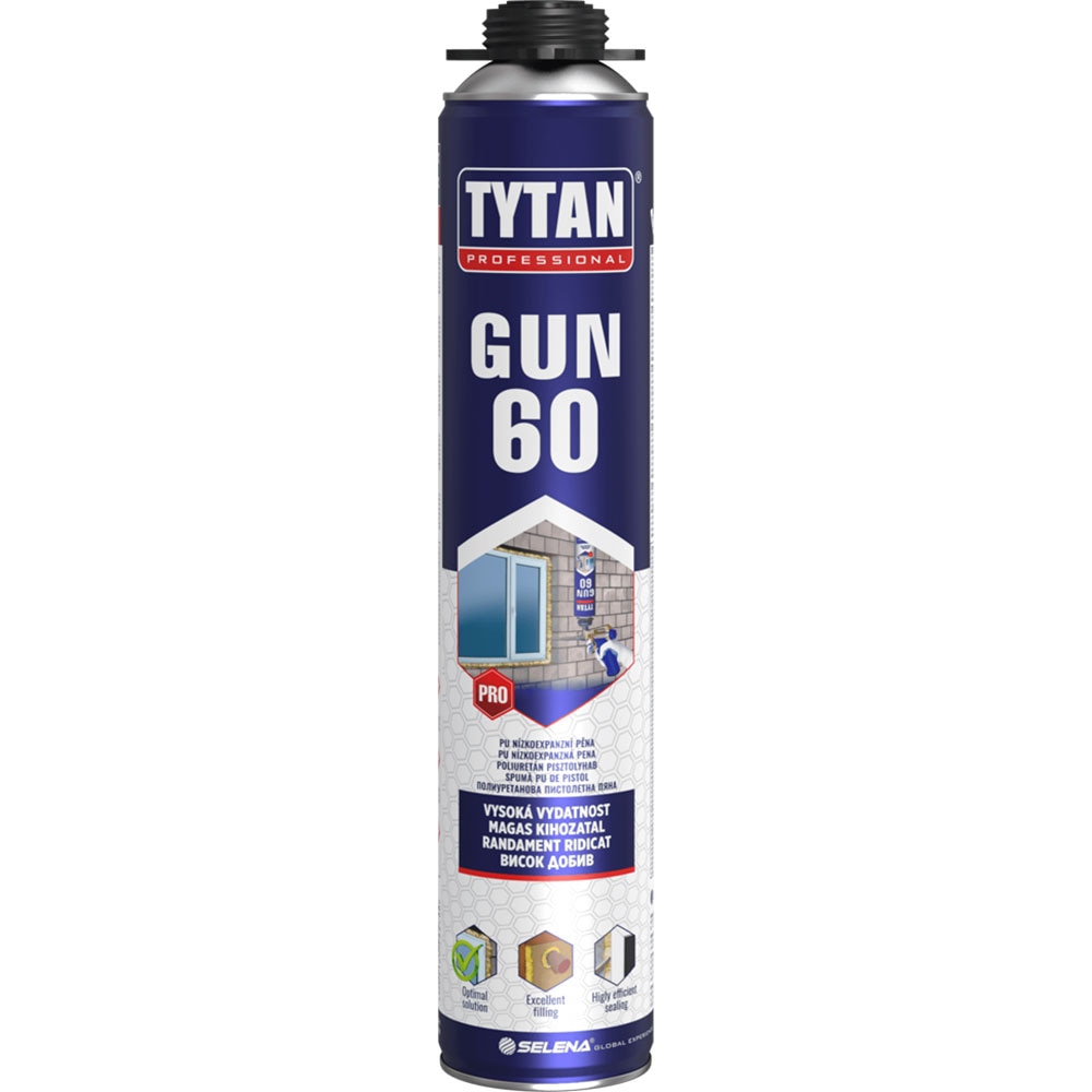 Spuma poliuretanica TYTAN PROFESSIONAL, aplicare pistol, galben 750 ml