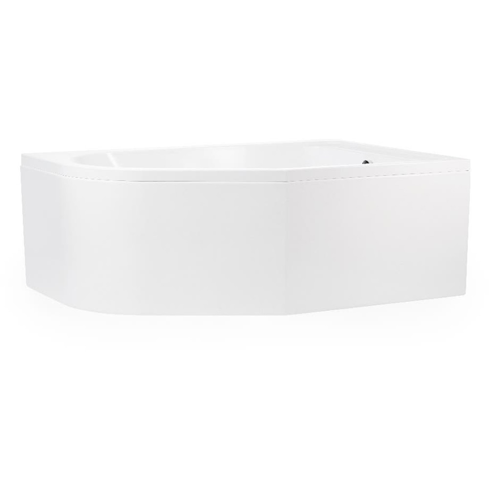 Cada baie GOODHOME Cavally, stanga, acril, 150 x 100 x 39.5 cm, alb