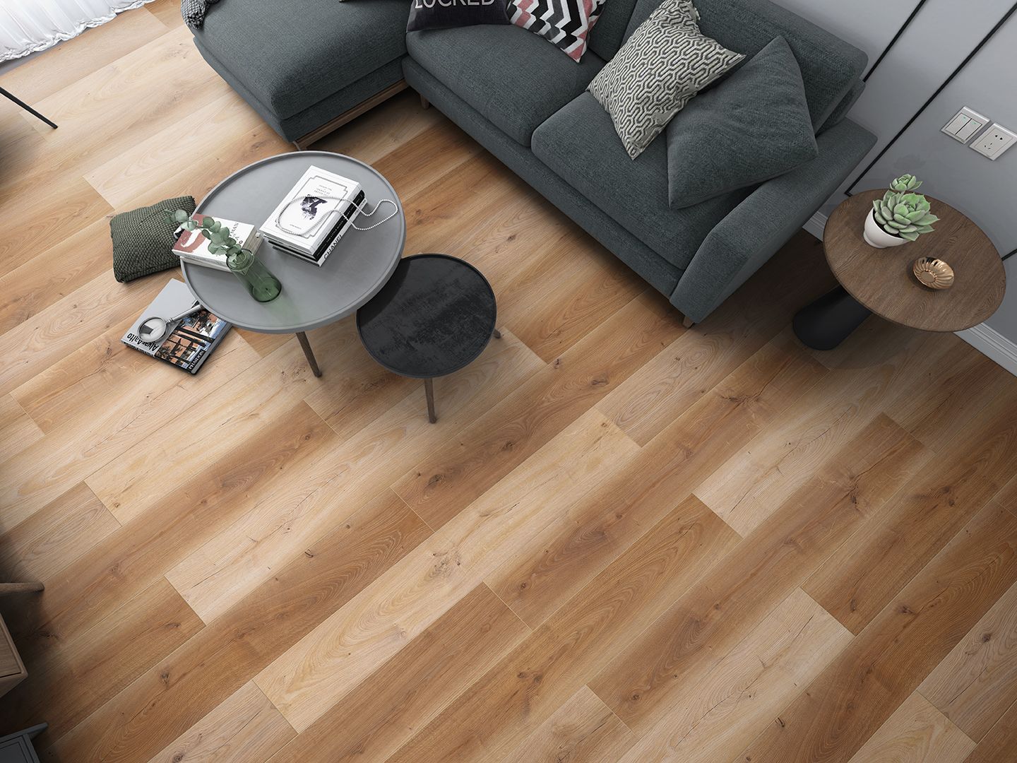 Parchet laminat 8 mm, natural, AC4, HDF, acoperire per cutie 1.996 mp